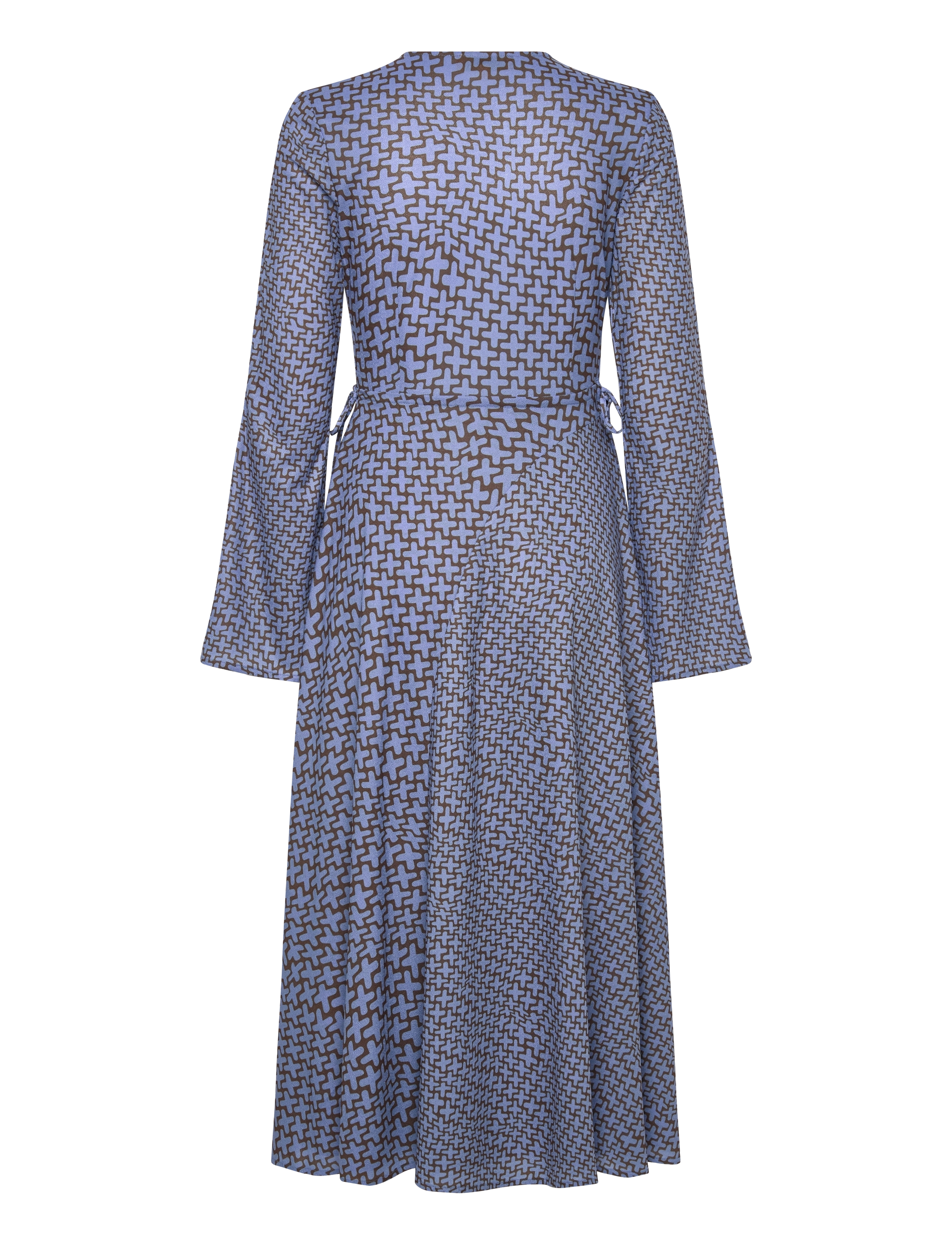 STINE GOYA - 2245 Dry Jersey, Long Sleeve Wrap T - wrap dresses - graphic weave - 1