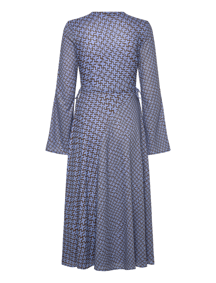 STINE GOYA - 2245 Dry Jersey, Long Sleeve Wrap T - robes portefeuille - graphic weave - 1