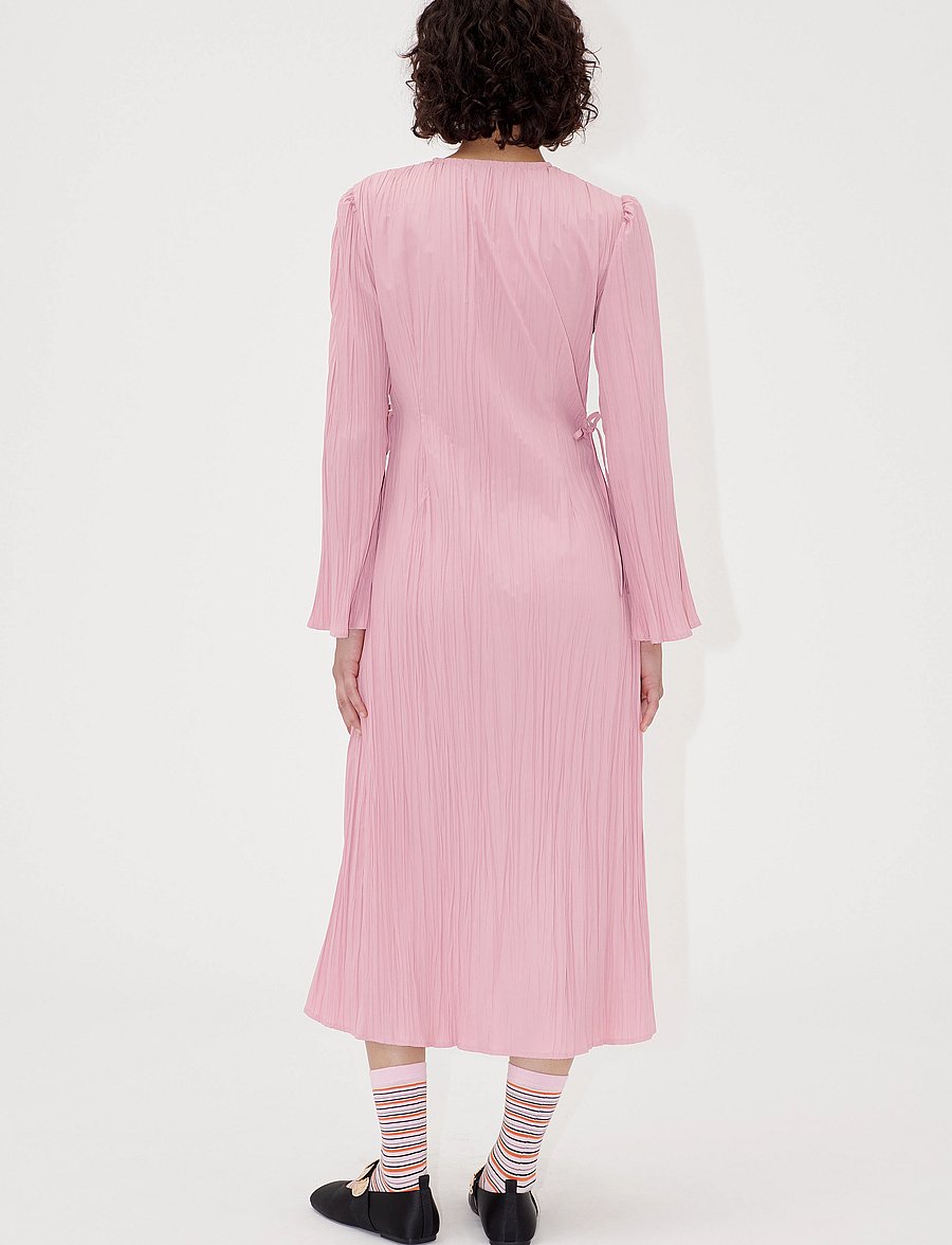 STINE GOYA - 2342 Pleated Poly, Long Sleeve Wrap - pink nectar - 3