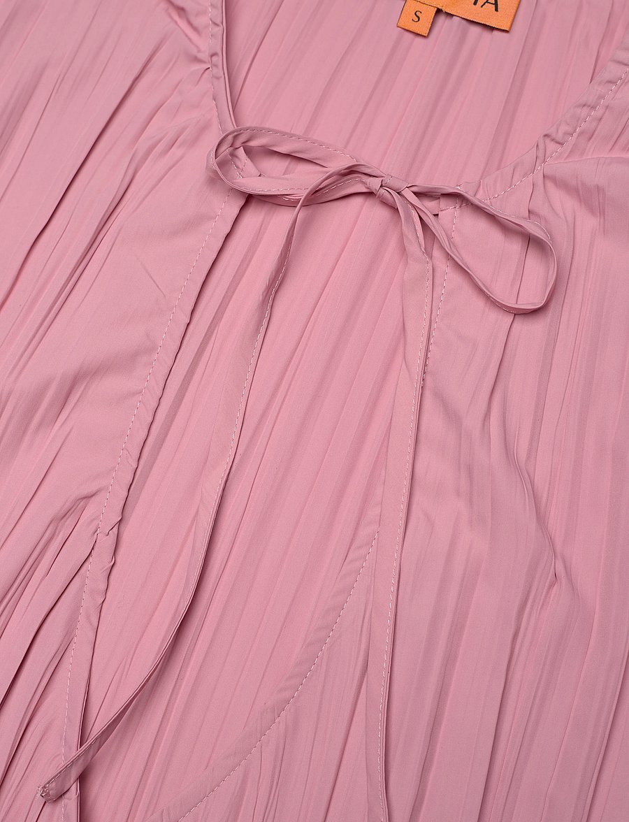 STINE GOYA - 2342 Pleated Poly, Long Sleeve Wrap - pink nectar - 4