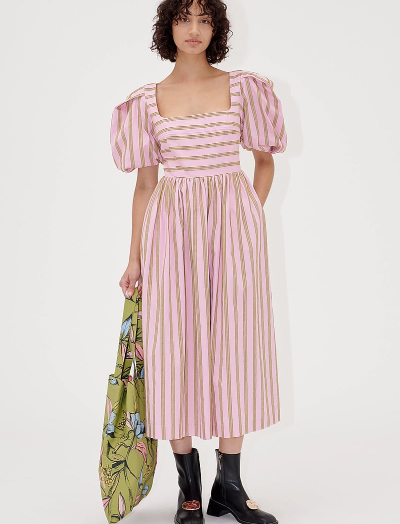 STINE GOYA - 2344 Soft Jacquard Weave, Blouson S - midikleider - wallpaper stripes - 2