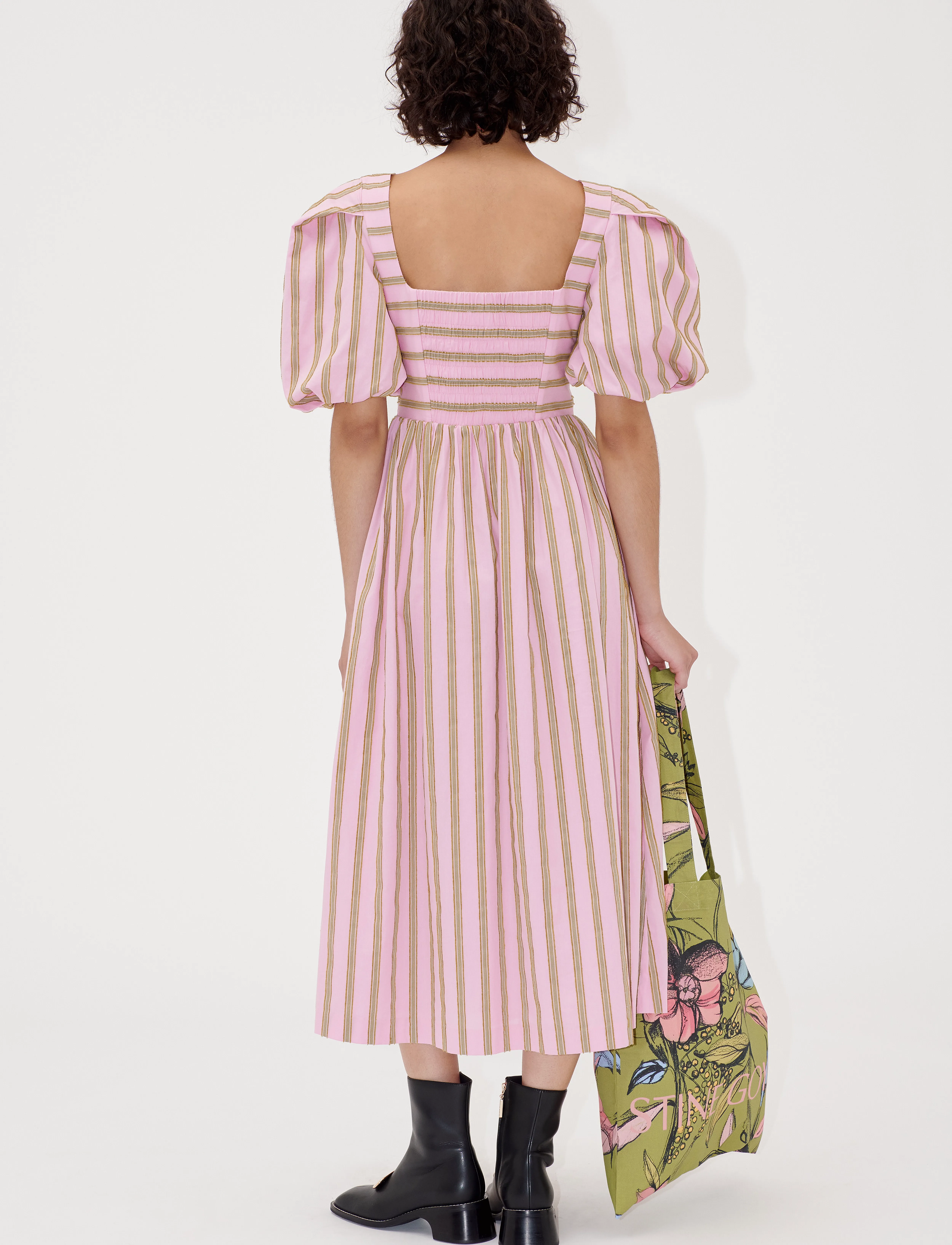 STINE GOYA - 2344 Soft Jacquard Weave, Blouson S - midi kjoler - wallpaper stripes - 3