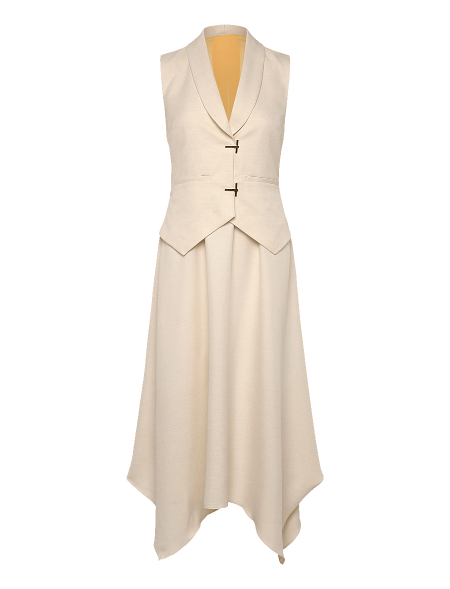 STINE GOYA - 2347 Matte Sheer Tailoring, Tailore - ivory / cornsilk - 0