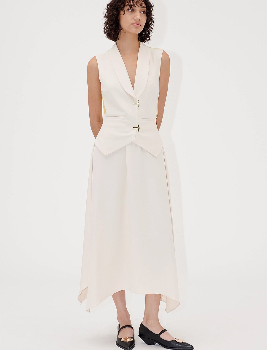 STINE GOYA - 2347 Matte Sheer Tailoring, Tailore - ivory / cornsilk - 3