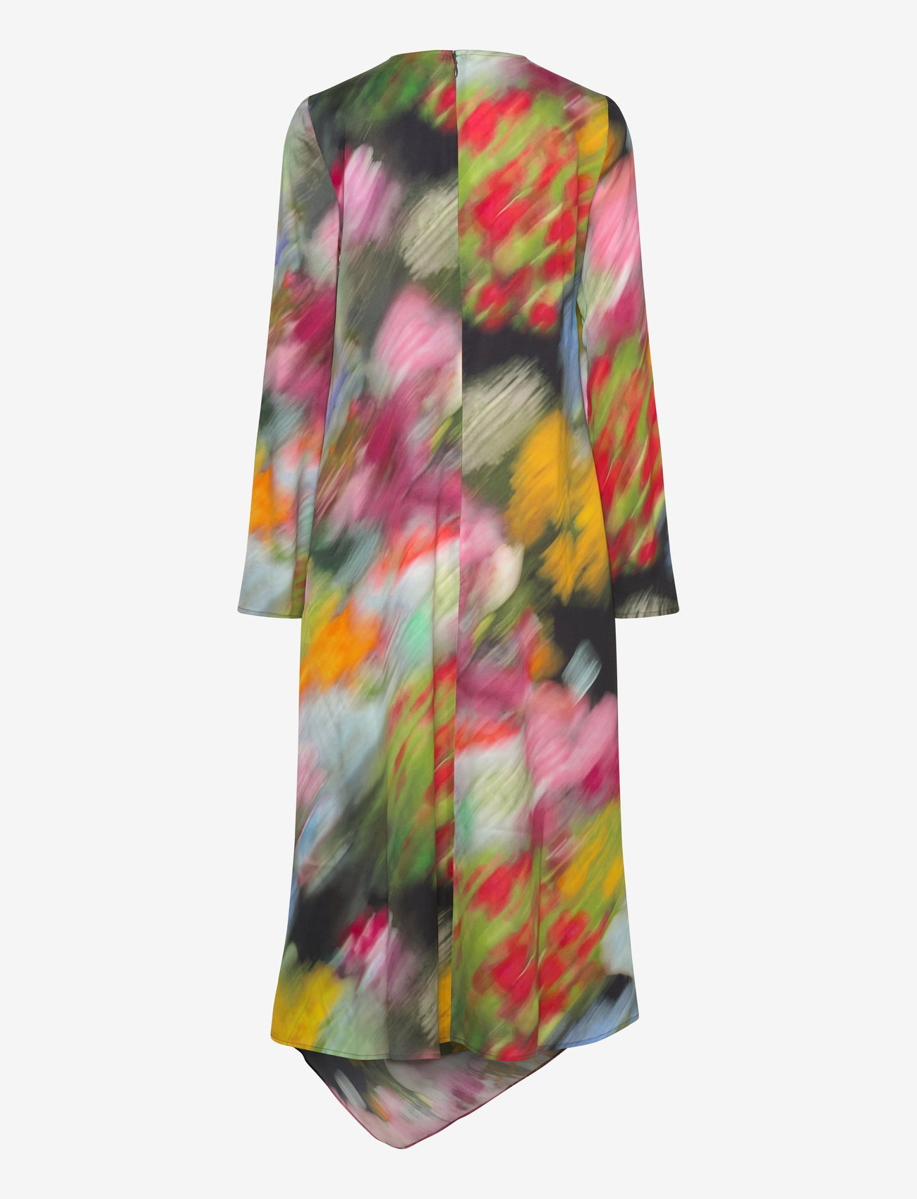 STINE GOYA - 2263 Dry Viscose, Draped Asymmetric - midi kjoler - liquid floral - 1
