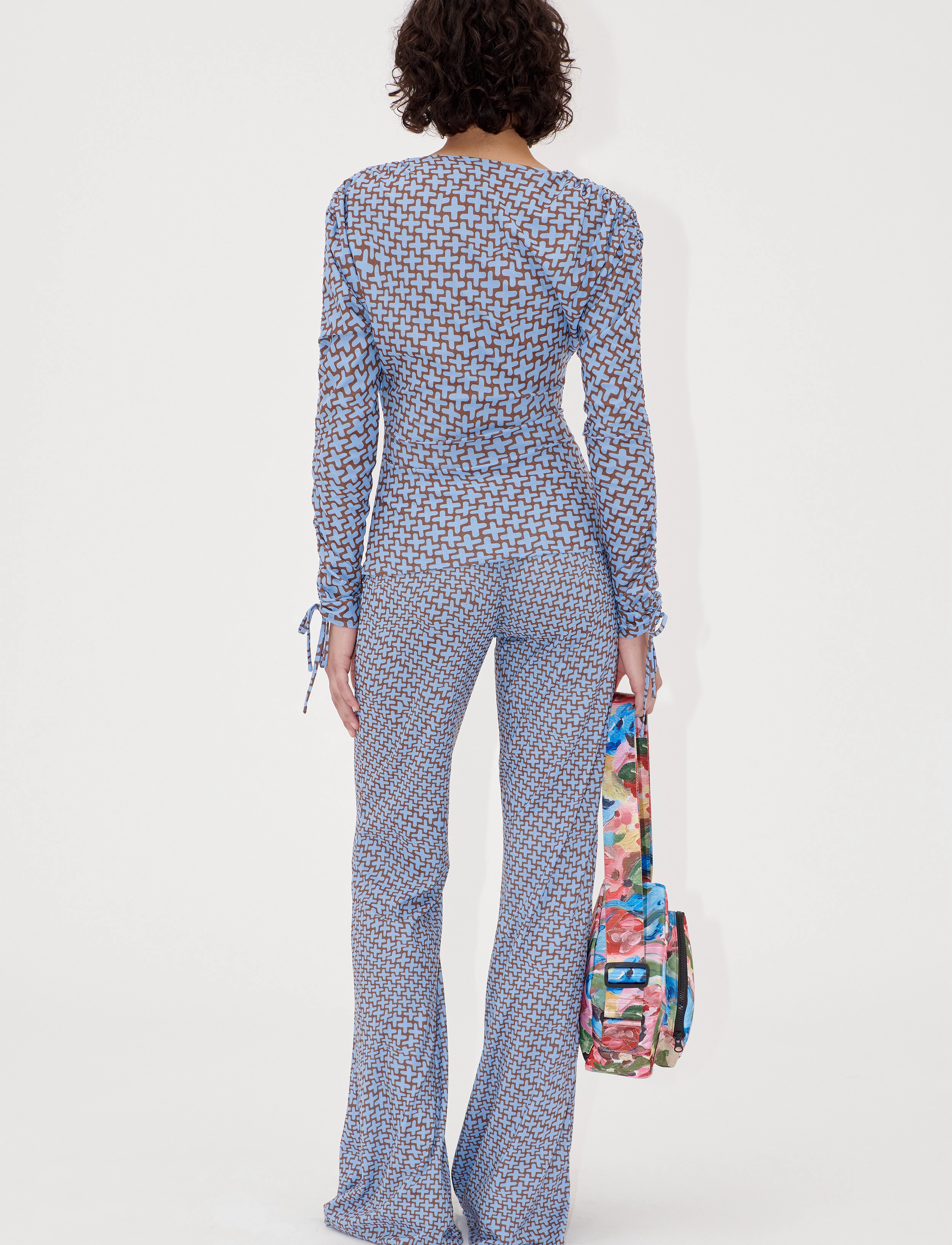 STINE GOYA - 2245 Dry Jersey, Elasticated Straig - alt laiad püksid - graphic weave - 3
