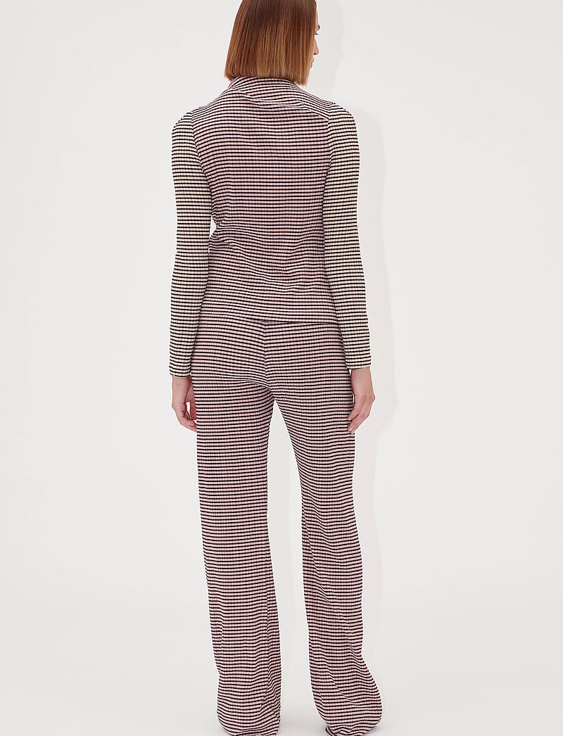 STINE GOYA - 2247 Patchwork Jersey, Elasticated - modetrender - pink/black - 3