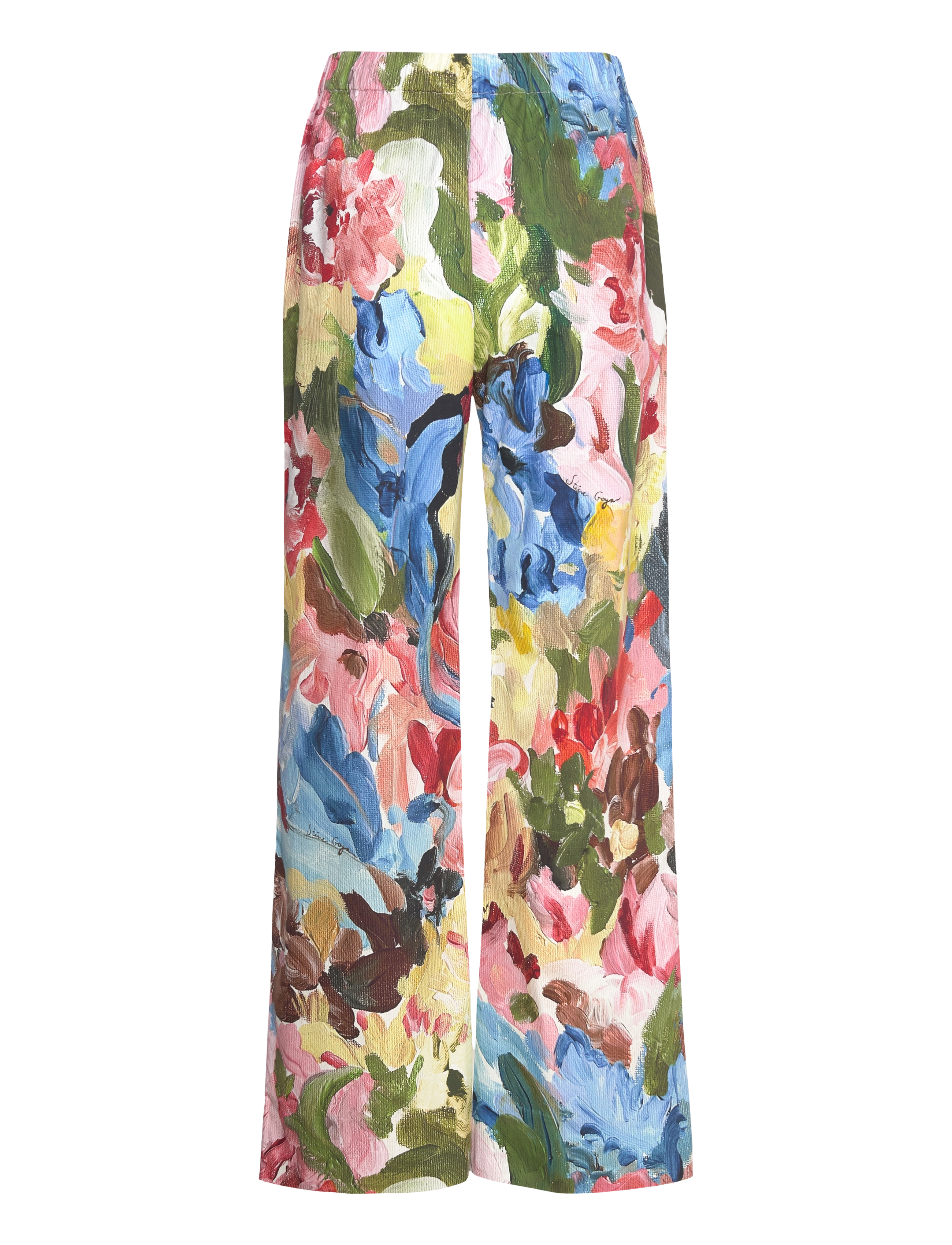 STINE GOYA - 2340 Midweight Cotton, Elasticated - plačios kelnės - loves me, loves me not - 1
