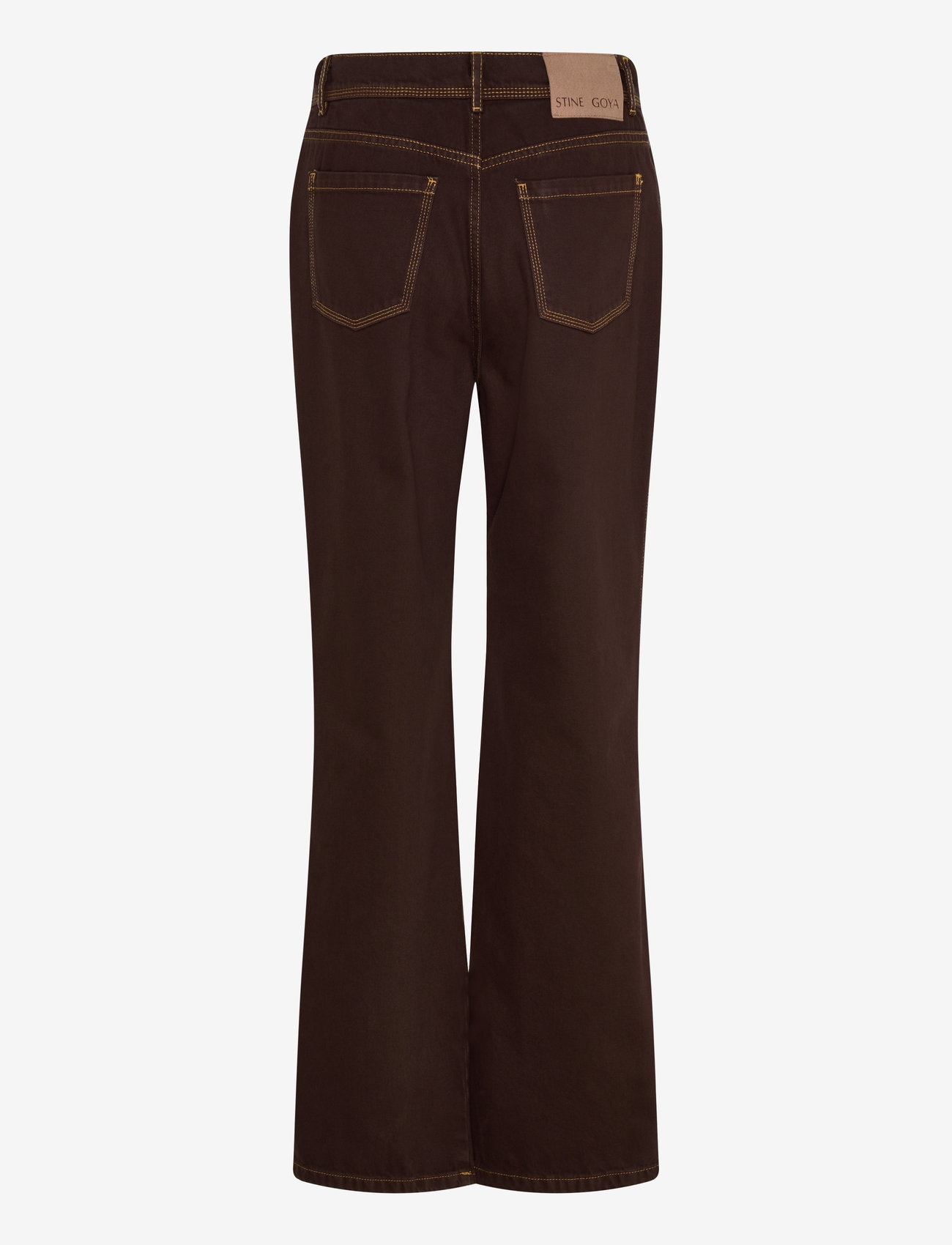 STINE GOYA - 2251 Denim, High Waist Straight Cut - straight jeans - chicory coffee - 1