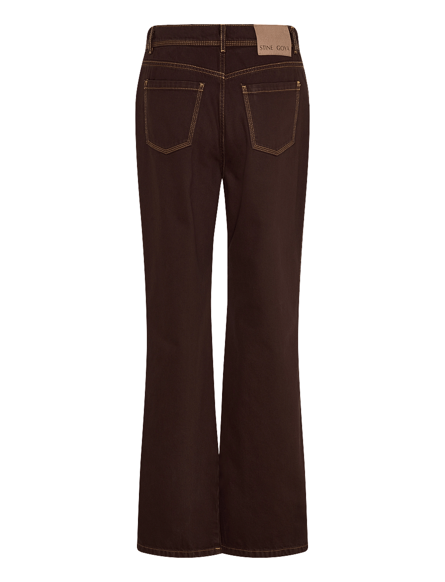 STINE GOYA - 2251 Denim, High Waist Straight Cut - straight jeans - chicory coffee - 1