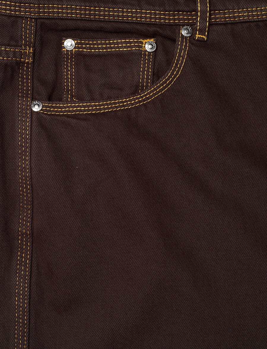 STINE GOYA - 2251 Denim, High Waist Straight Cut - straight jeans - chicory coffee - 4