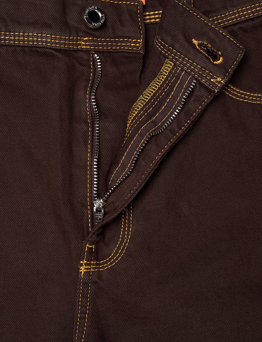 STINE GOYA - 2251 Denim, High Waist Straight Cut - straight jeans - chicory coffee - 5