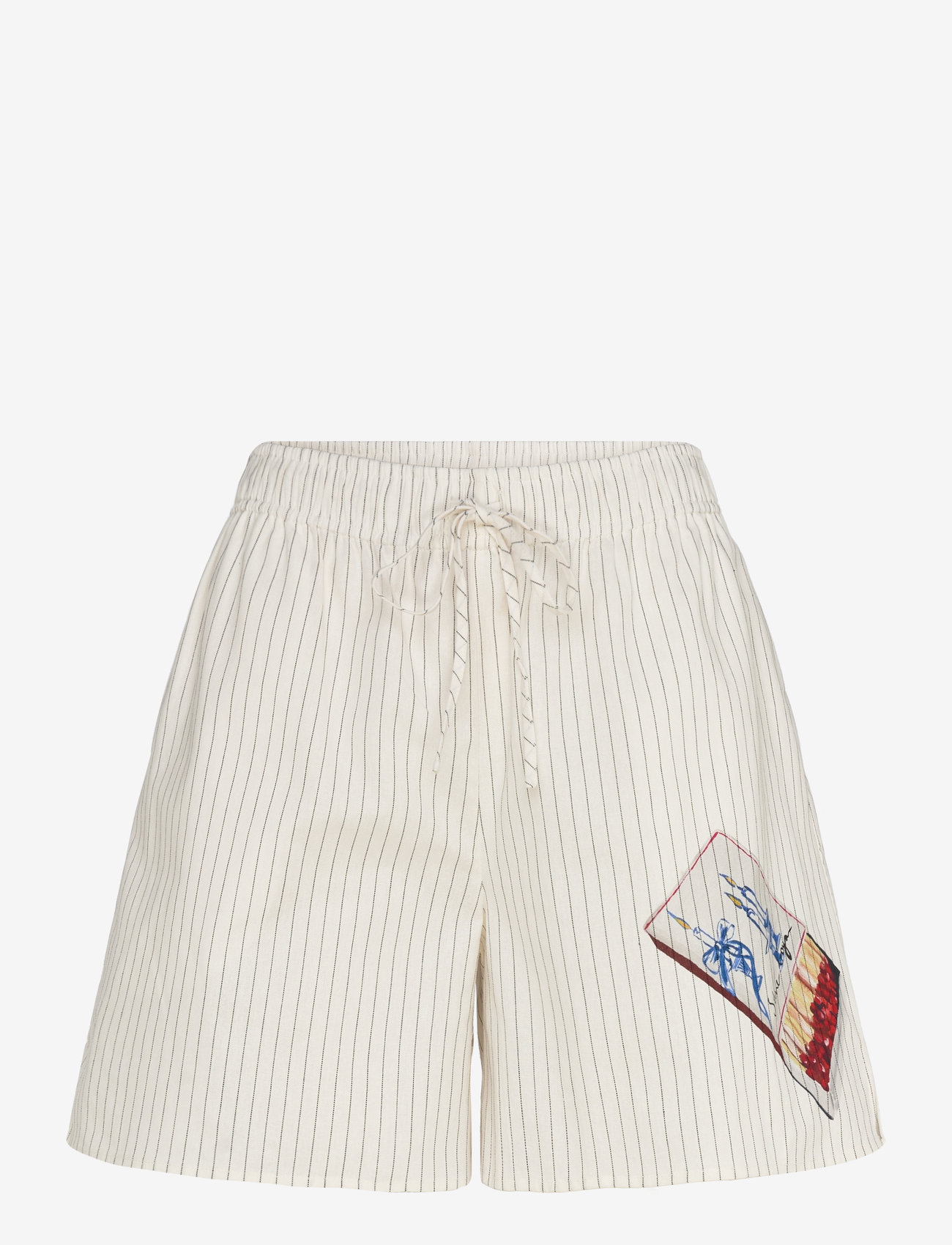 STINE GOYA - 2339 Crisp Stripe Shirting, Elastic - lühikesed vabaajapüksid - matchbox - 0