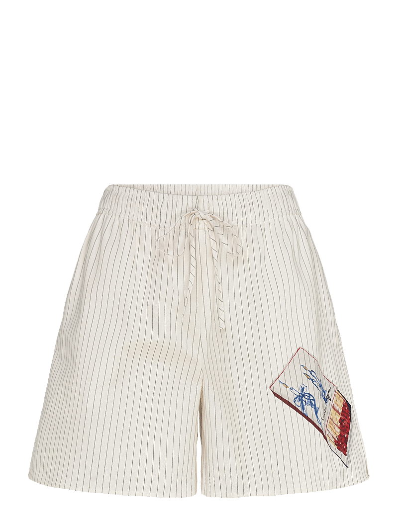 STINE GOYA - 2339 Crisp Stripe Shirting, Elastic - lühikesed vabaajapüksid - matchbox - 0