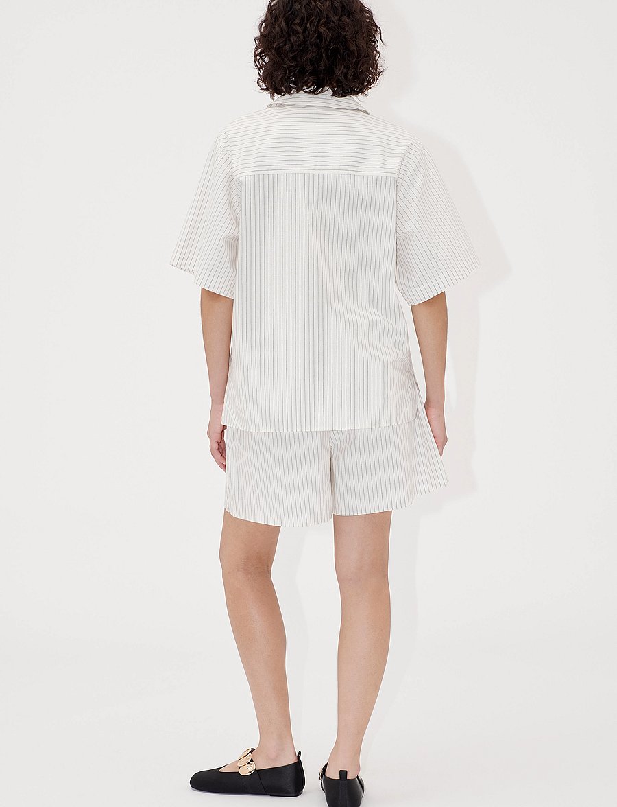 STINE GOYA - 2339 Crisp Stripe Shirting, Elastic - casual shorts - matchbox - 3