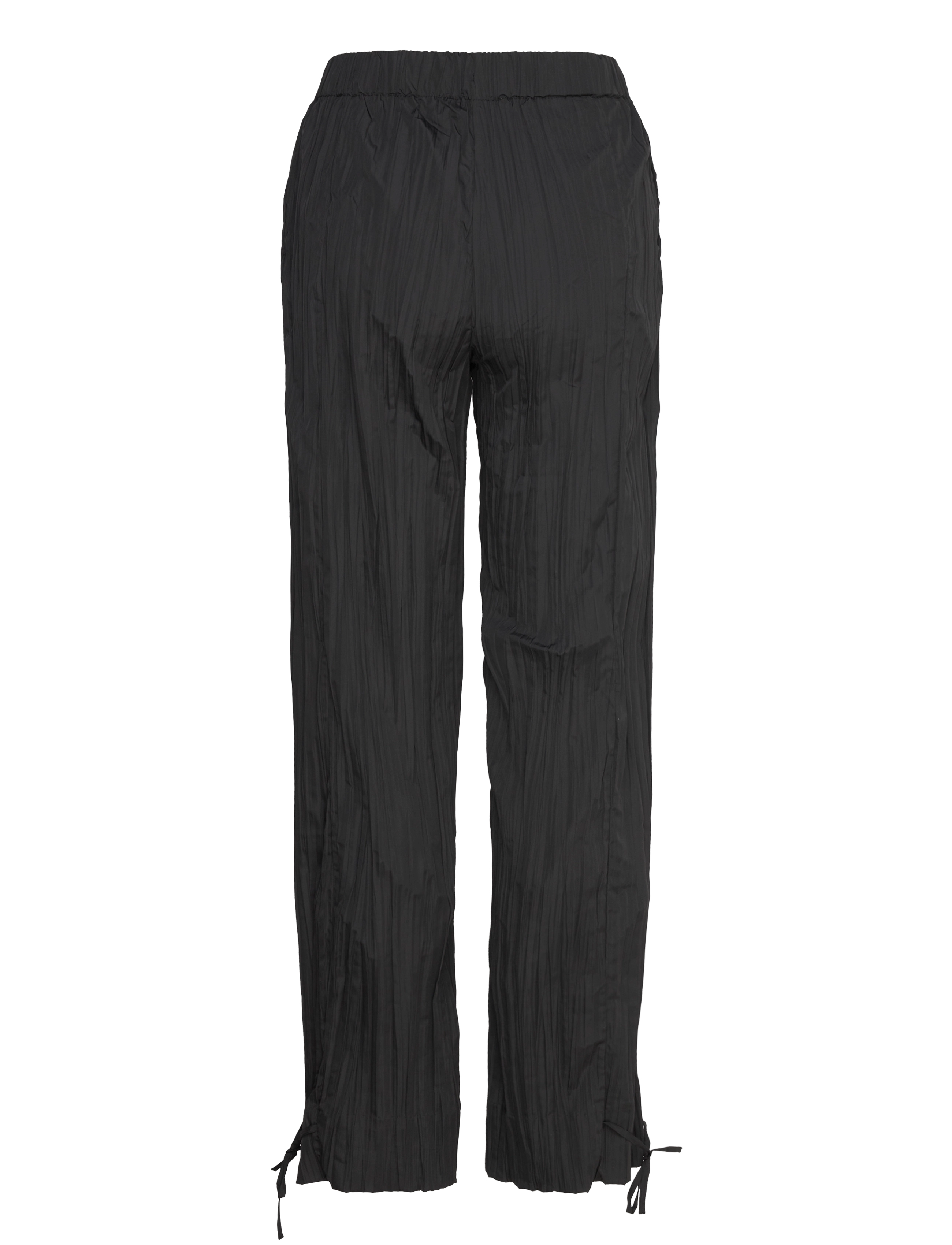 2342 Pleated Poly, Loose Pants W/ Tie 2