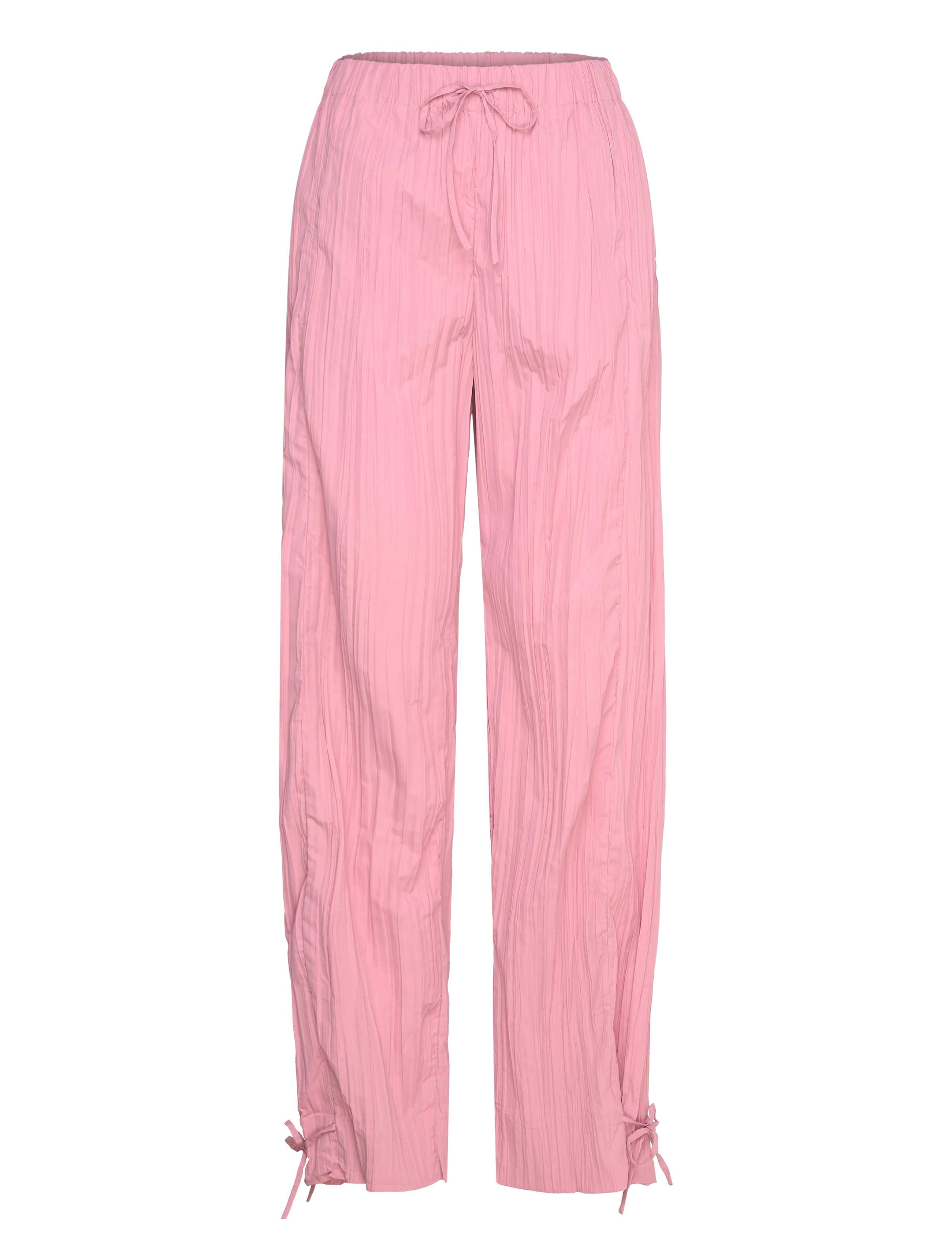 STINE GOYA 2342 Pleated Poly, Loose Pants W/ Tie, XL, Pink, Bukser > Lige Ben, Dame