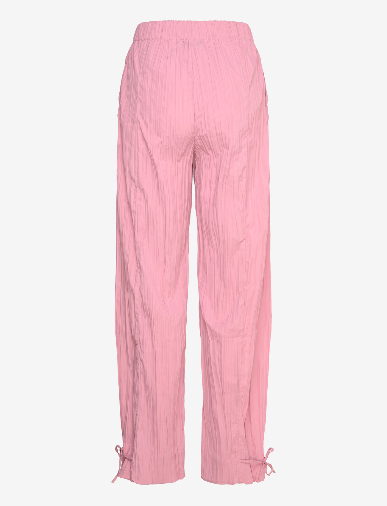 STINE GOYA - 2342 Pleated Poly, Loose Pants w/ Tie - buxur með beinum skálmum - pink nectar - 1