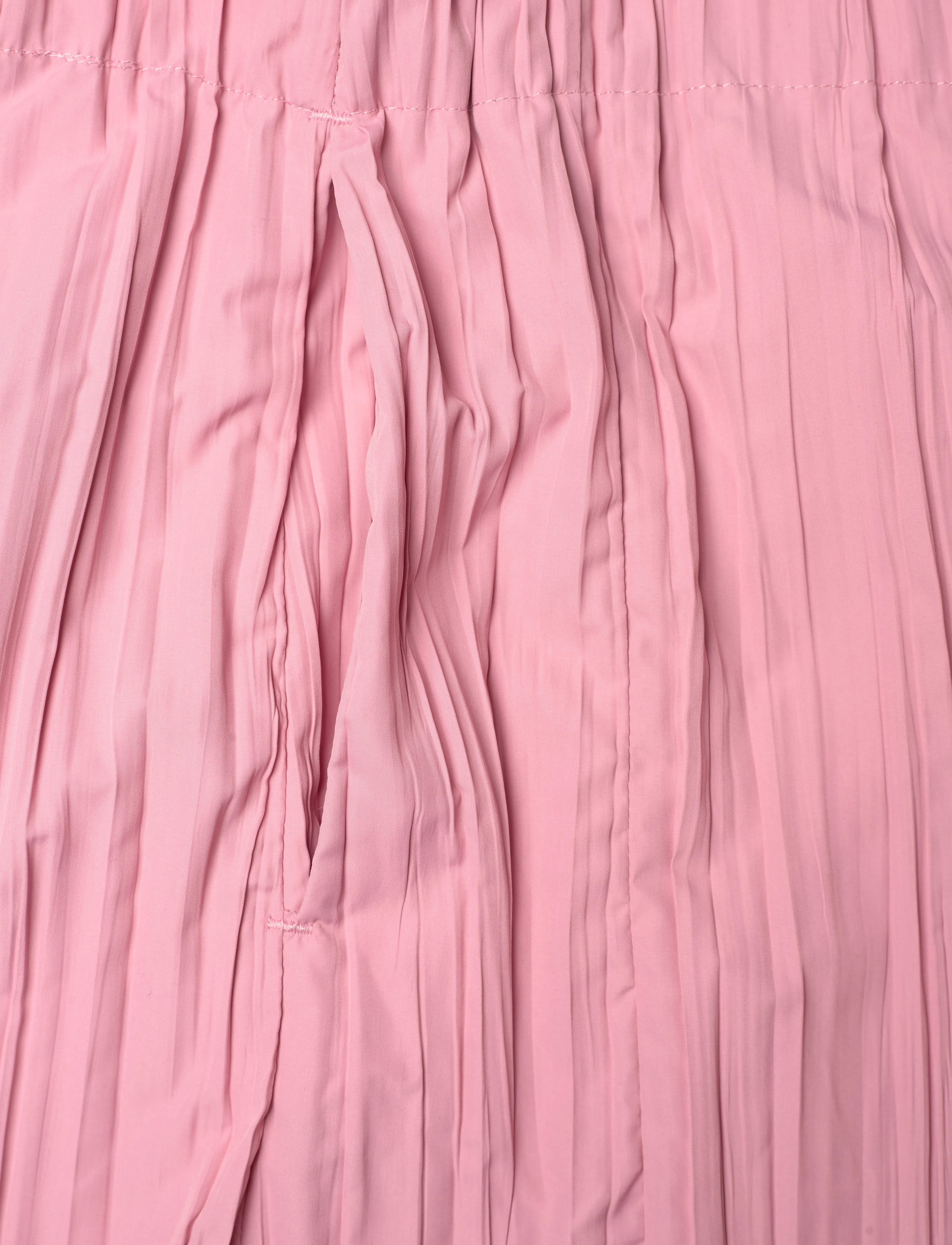 STINE GOYA - 2342 Pleated Poly, Loose Pants w/ Tie - buxur með beinum skálmum - pink nectar - 4