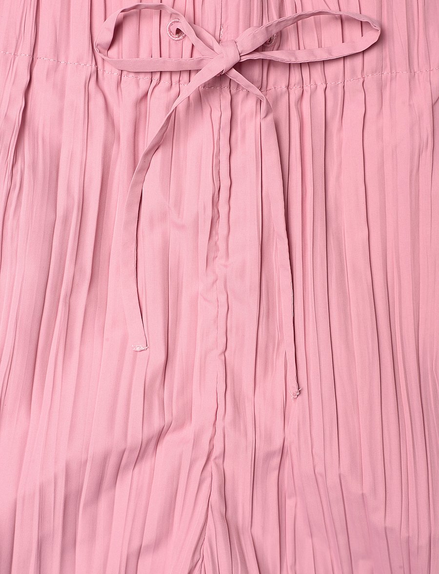 STINE GOYA - 2342 Pleated Poly, Loose Pants w/ Tie - sirge säärega püksid - pink nectar - 5