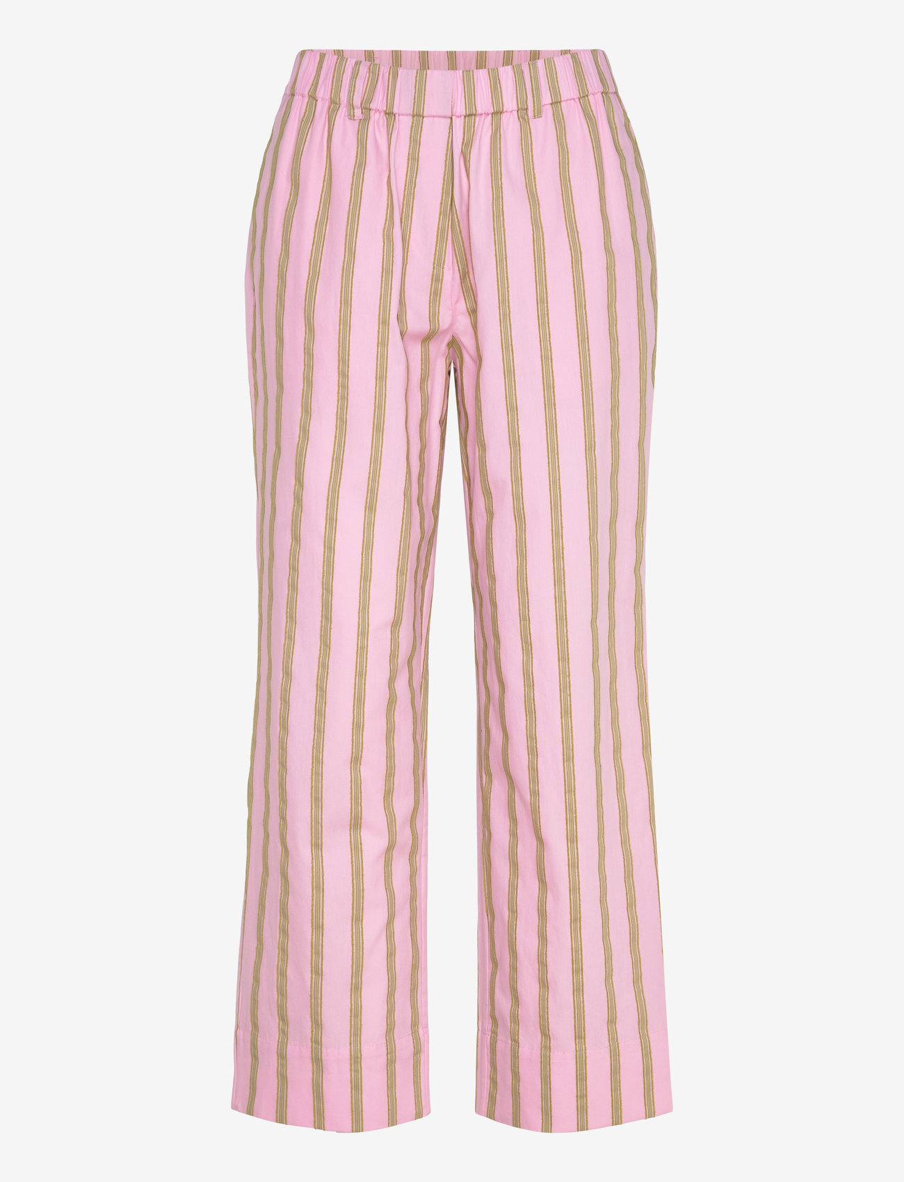 STINE GOYA - 2344 Soft Jacquard Weave, Elasticat - raka byxor - wallpaper stripes - 0