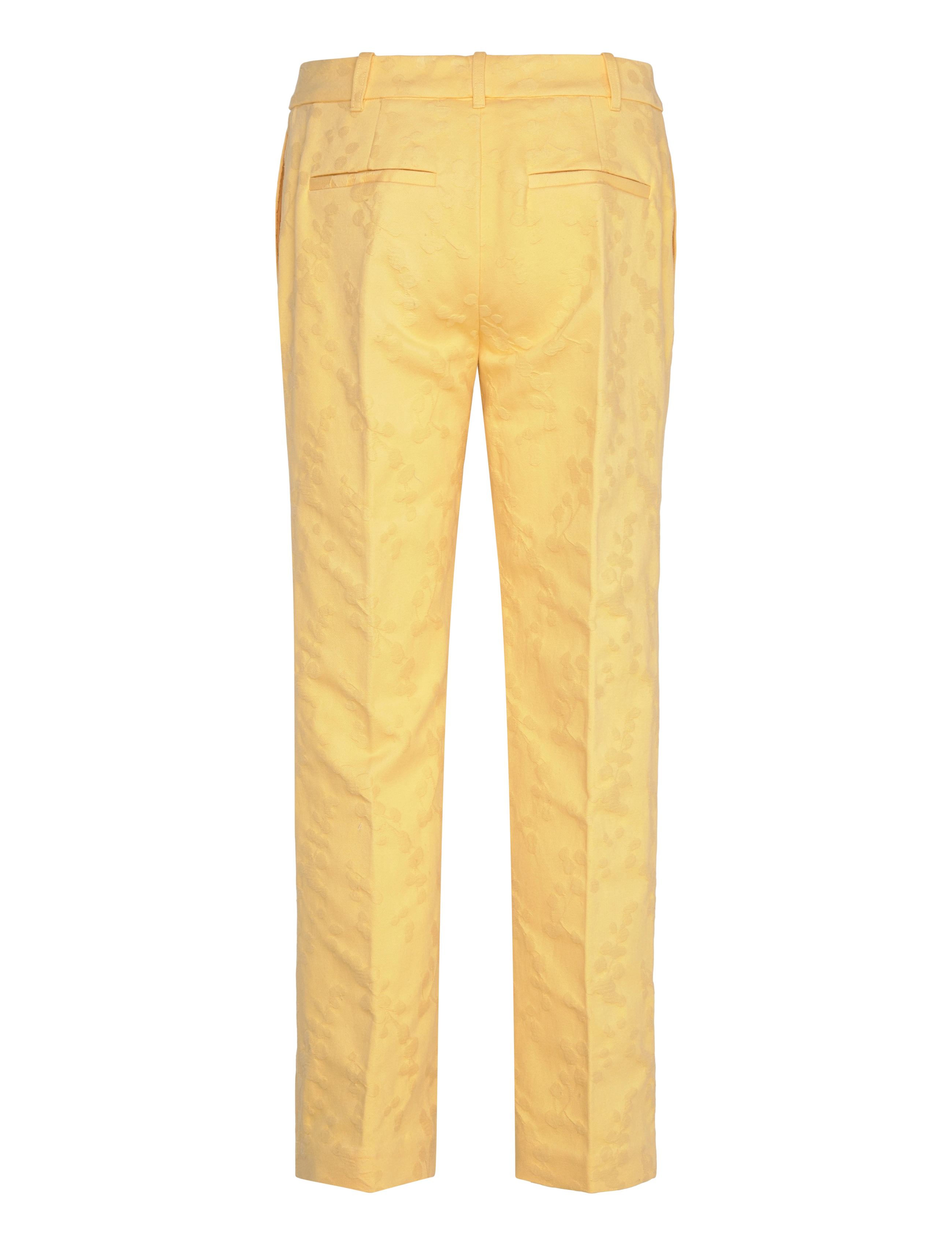 STINE GOYA - 2346 Textured Cotton Jacquard, Stra - lietišķā stila bikses - mimosa - 1