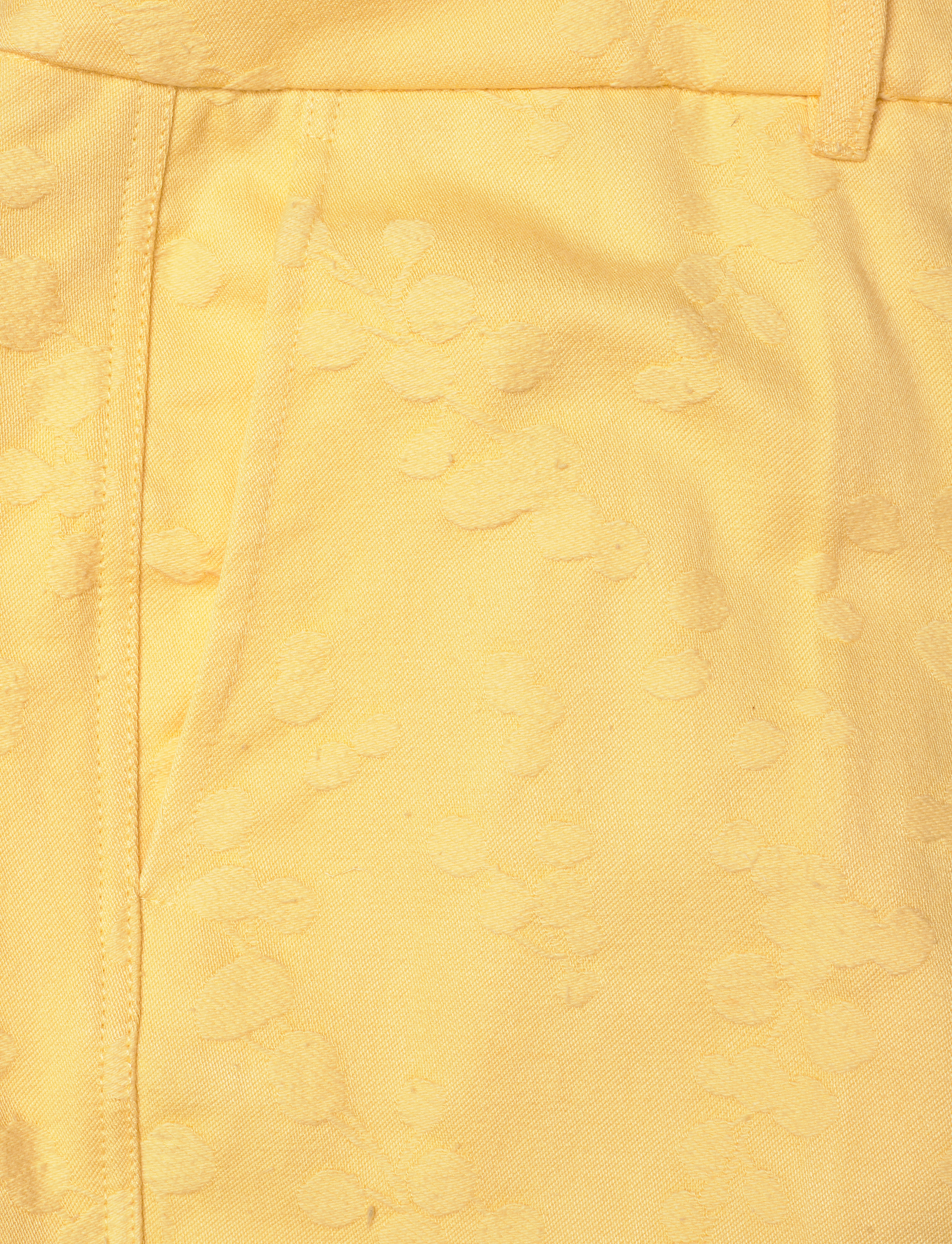 STINE GOYA - 2346 Textured Cotton Jacquard, Stra - lietišķā stila bikses - mimosa - 4