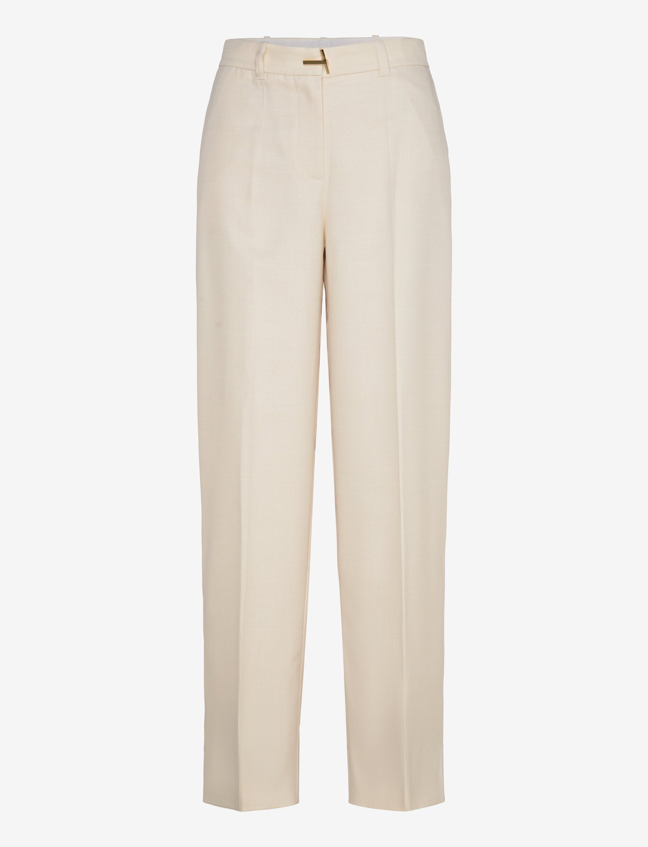 STINE GOYA - 2347 Matte Sheer Tailoring, Tailore - straight leg hosen - ivory / cornsilk - 0
