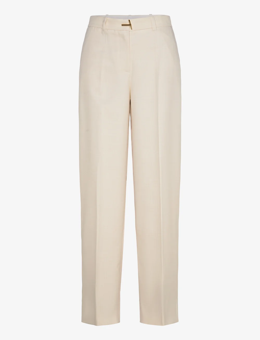 STINE GOYA - 2347 Matte Sheer Tailoring, Tailore - straight leg hosen - ivory / cornsilk - 0