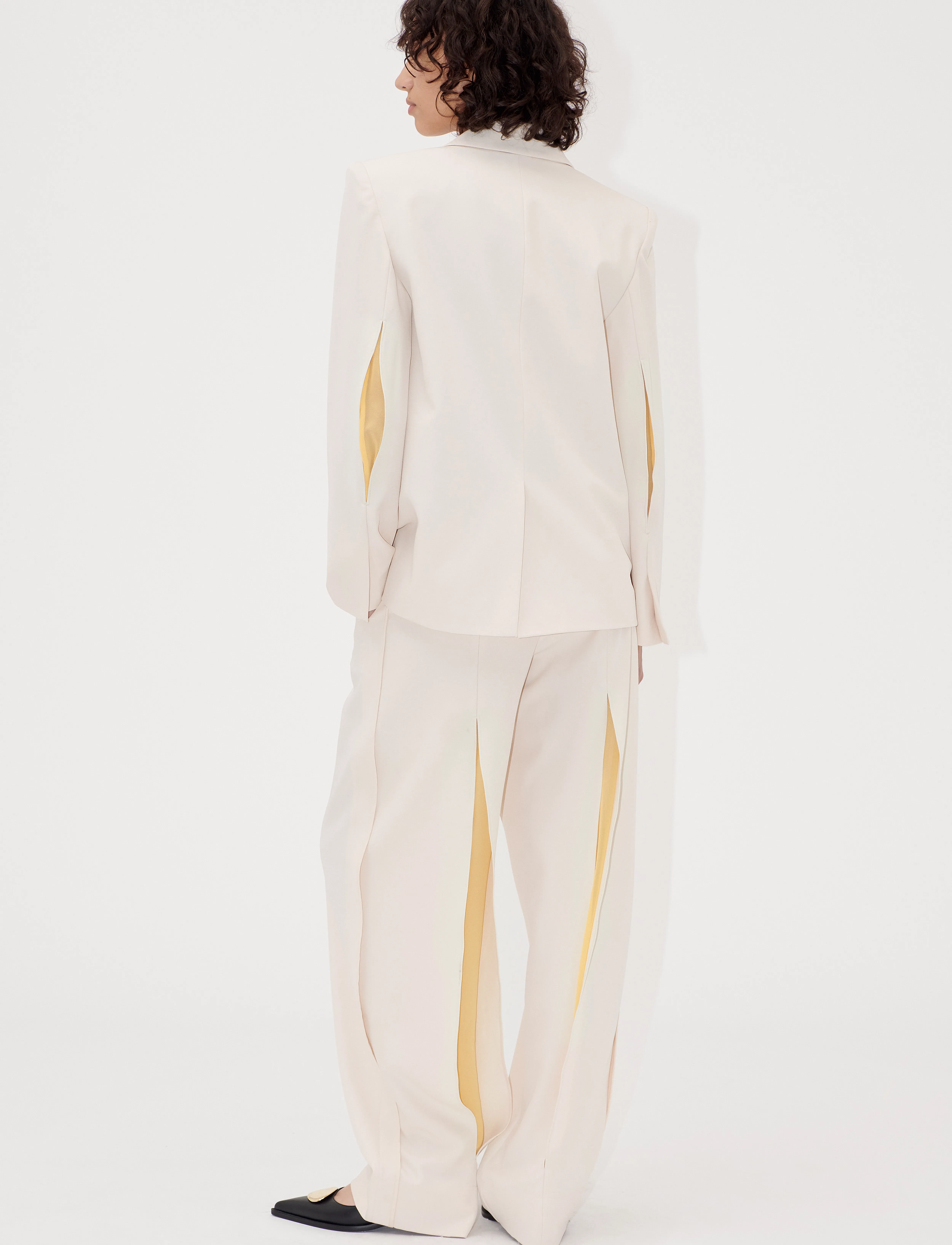 STINE GOYA - 2347 Matte Sheer Tailoring, Tailore - ivory / cornsilk - 3