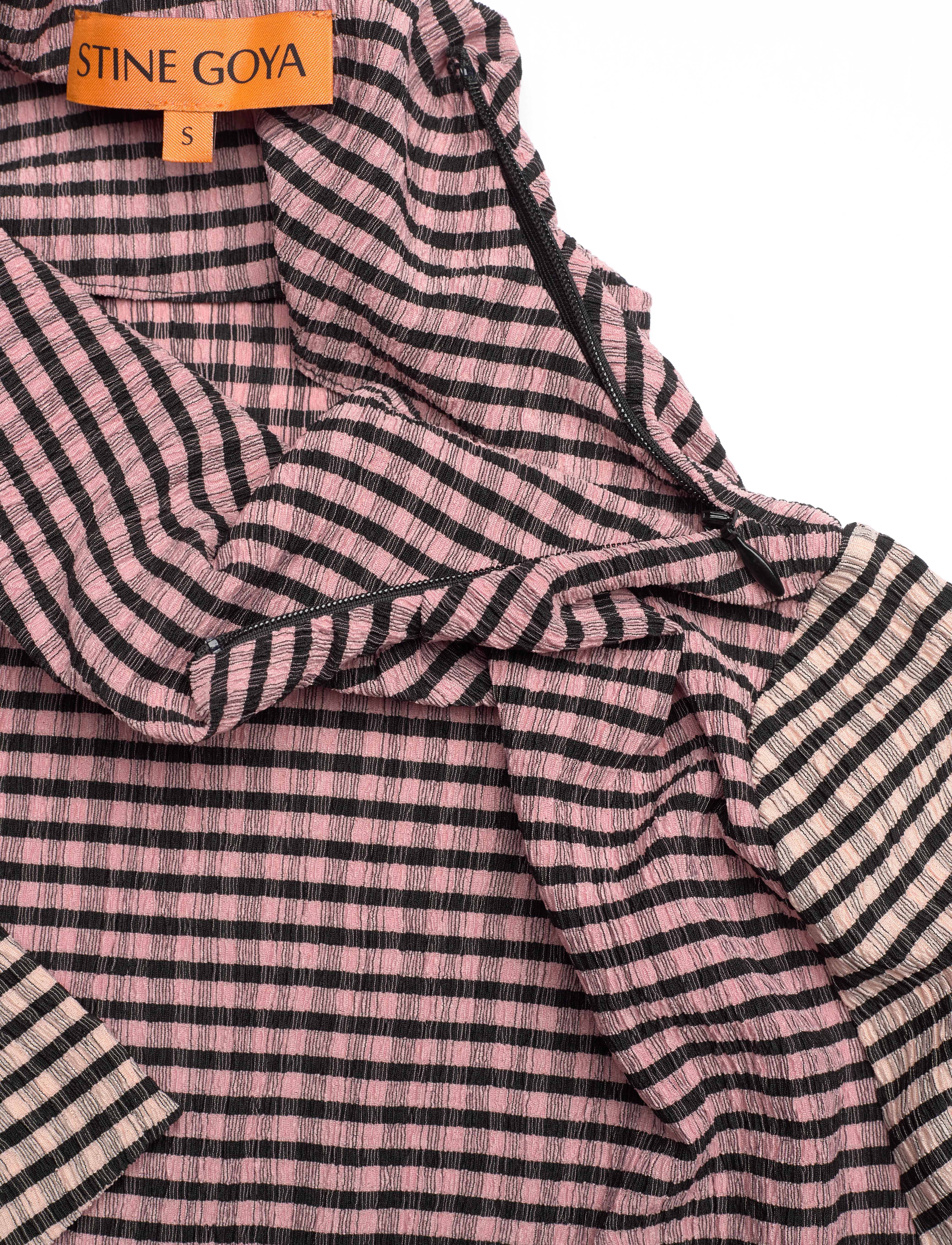 STINE GOYA - 2247 Patchwork Jersey, Long Sleeve - long-sleeved tops - pink/black - 5