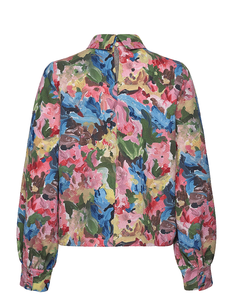 STINE GOYA - 2259 Structure Stretch, Gathered Lo - langærmede bluser - loves me, loves me not - 1