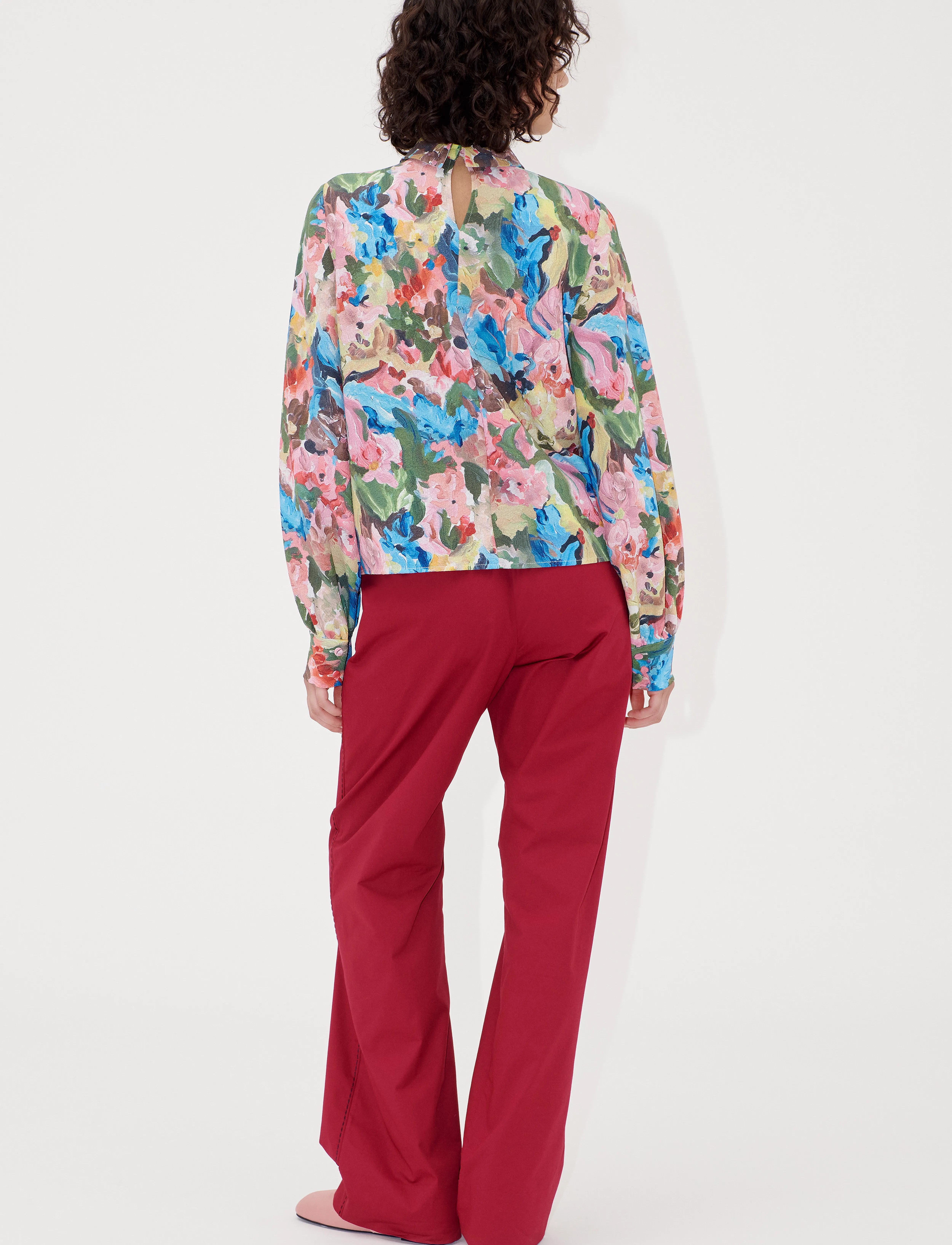STINE GOYA - 2259 Structure Stretch, Gathered Lo - langærmede bluser - loves me, loves me not - 4