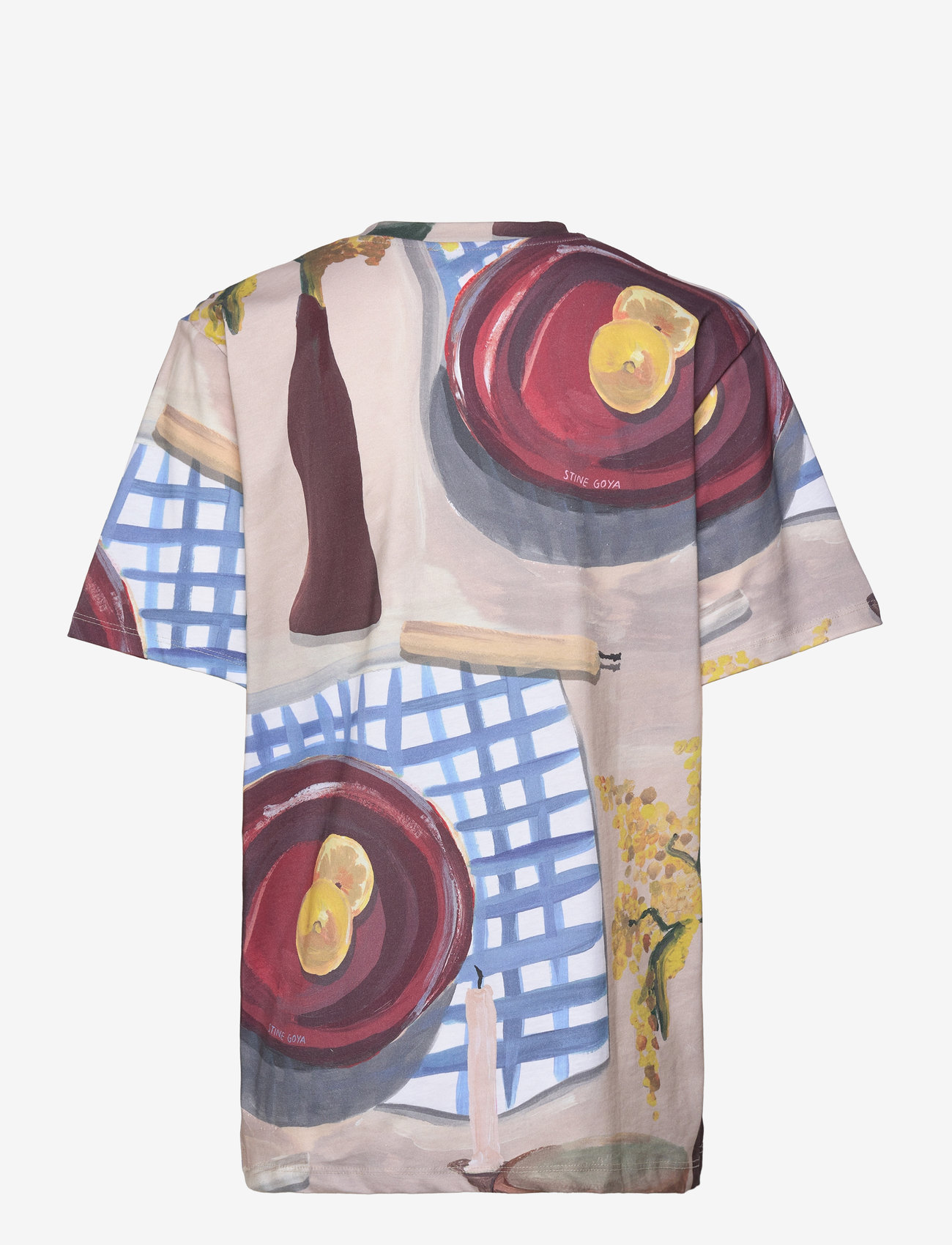 STINE GOYA - 2243 Light Jersey, Short Sleeve T-s - t-shirts - lemons on a plate - 1