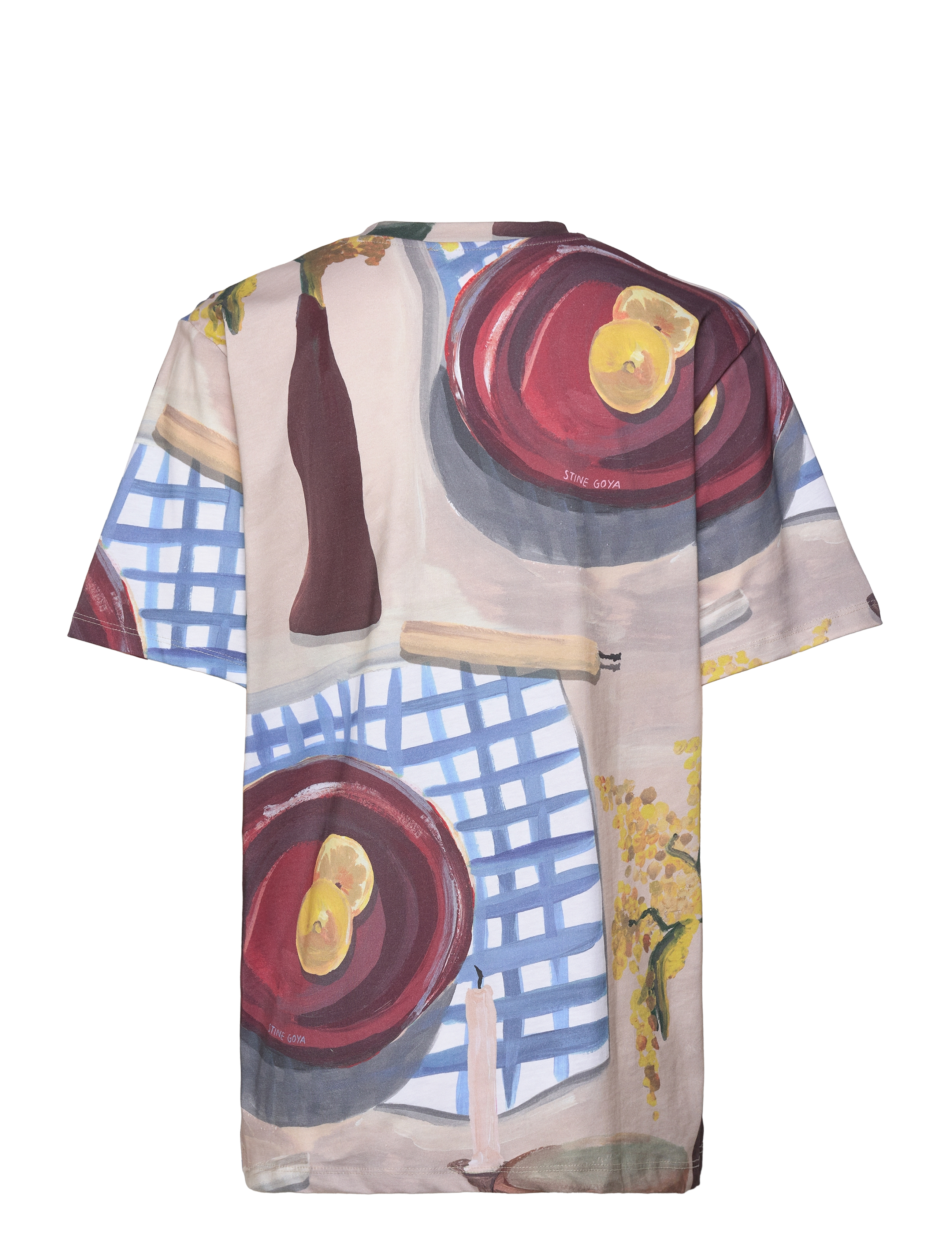 STINE GOYA - 2243 Light Jersey, Short Sleeve T-s - lemons on a plate - 1