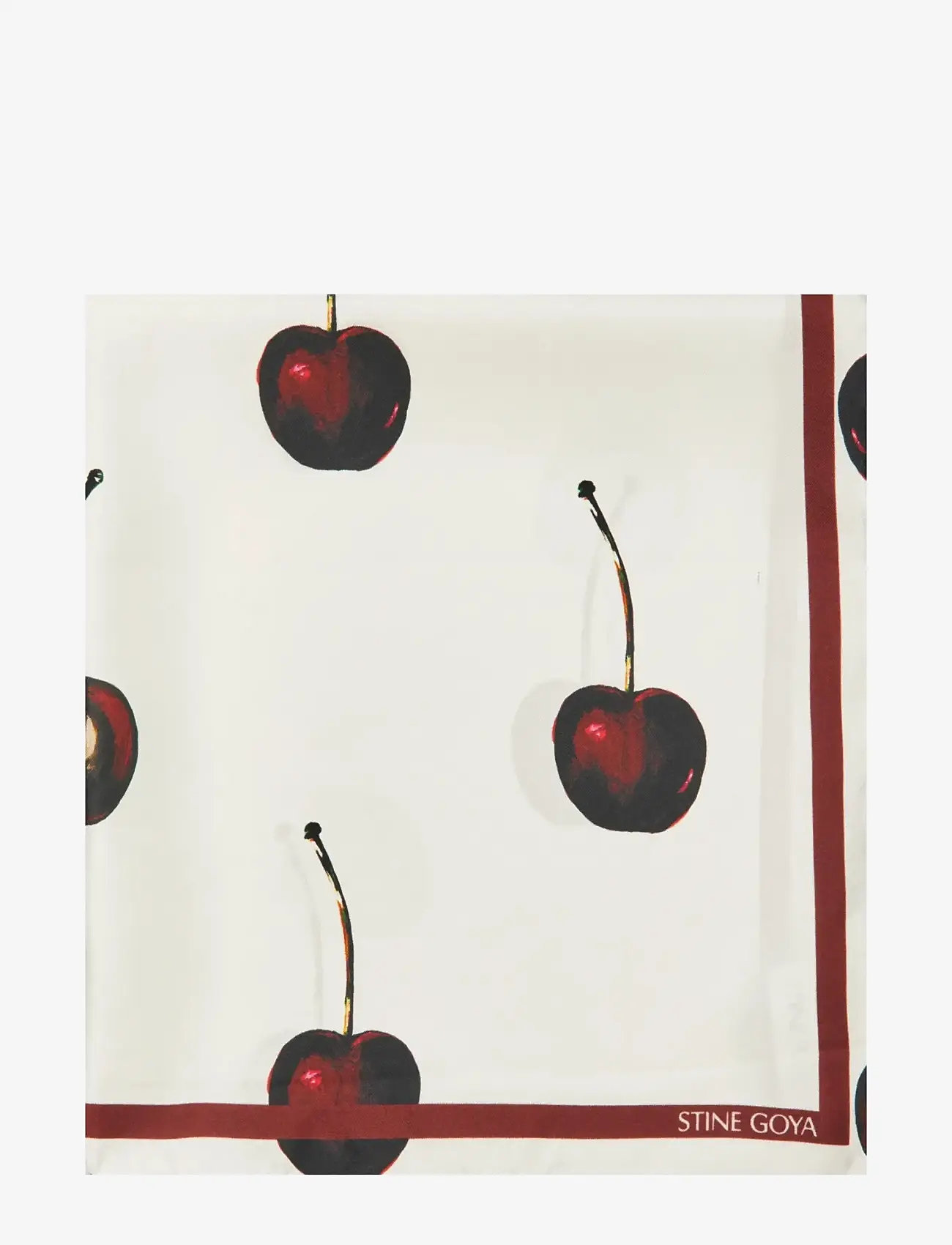 STINE GOYA - Silk Scarves, Small Scarf - modetrender - cherries - 1