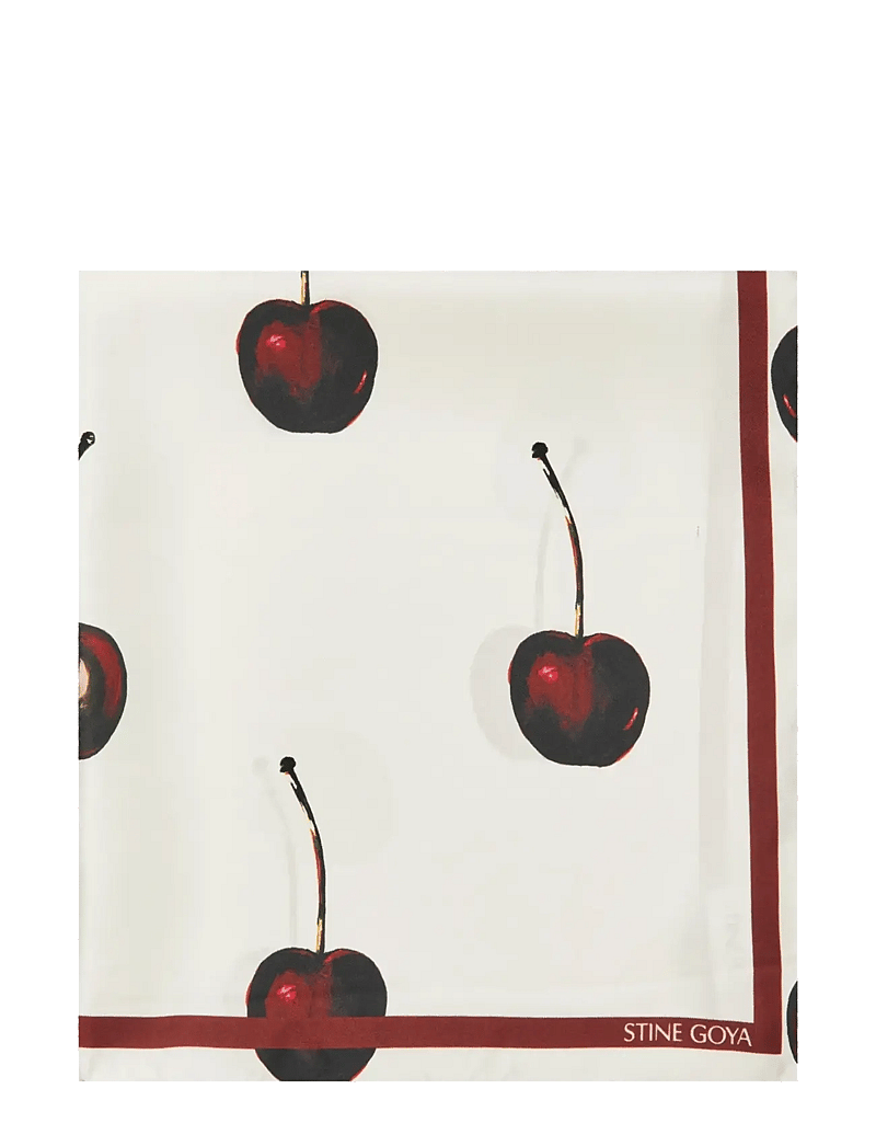 STINE GOYA - Silk Scarves, Small Scarf - modetrender - cherries - 1