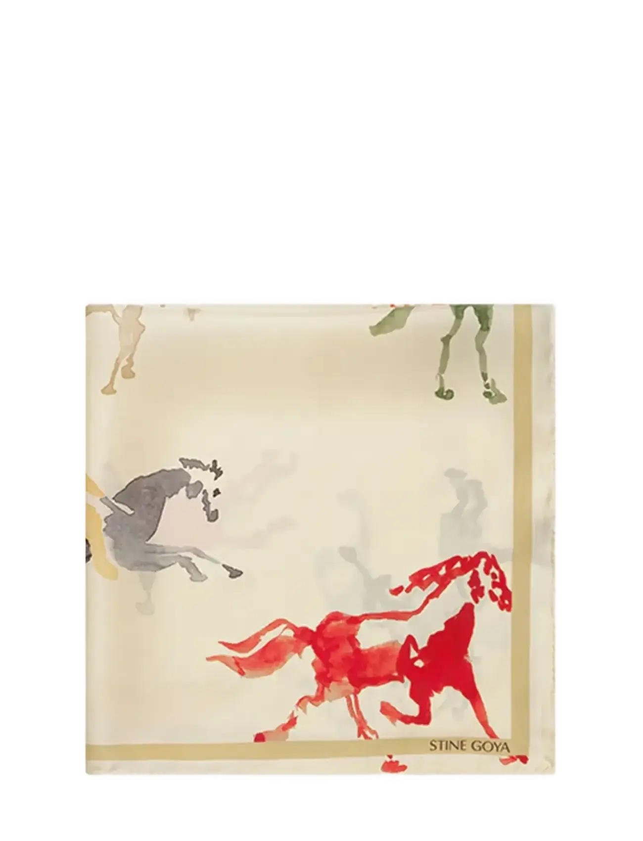 STINE GOYA - Silk Scarves, Small Scarf - besondere anlässe - horses - 1