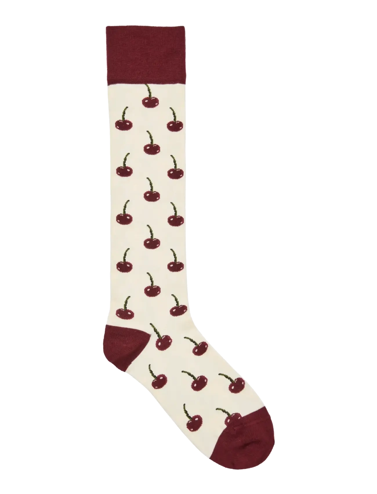 STINE GOYA Socks, Long Socks - Unterwäsche - CHERRIES / cream