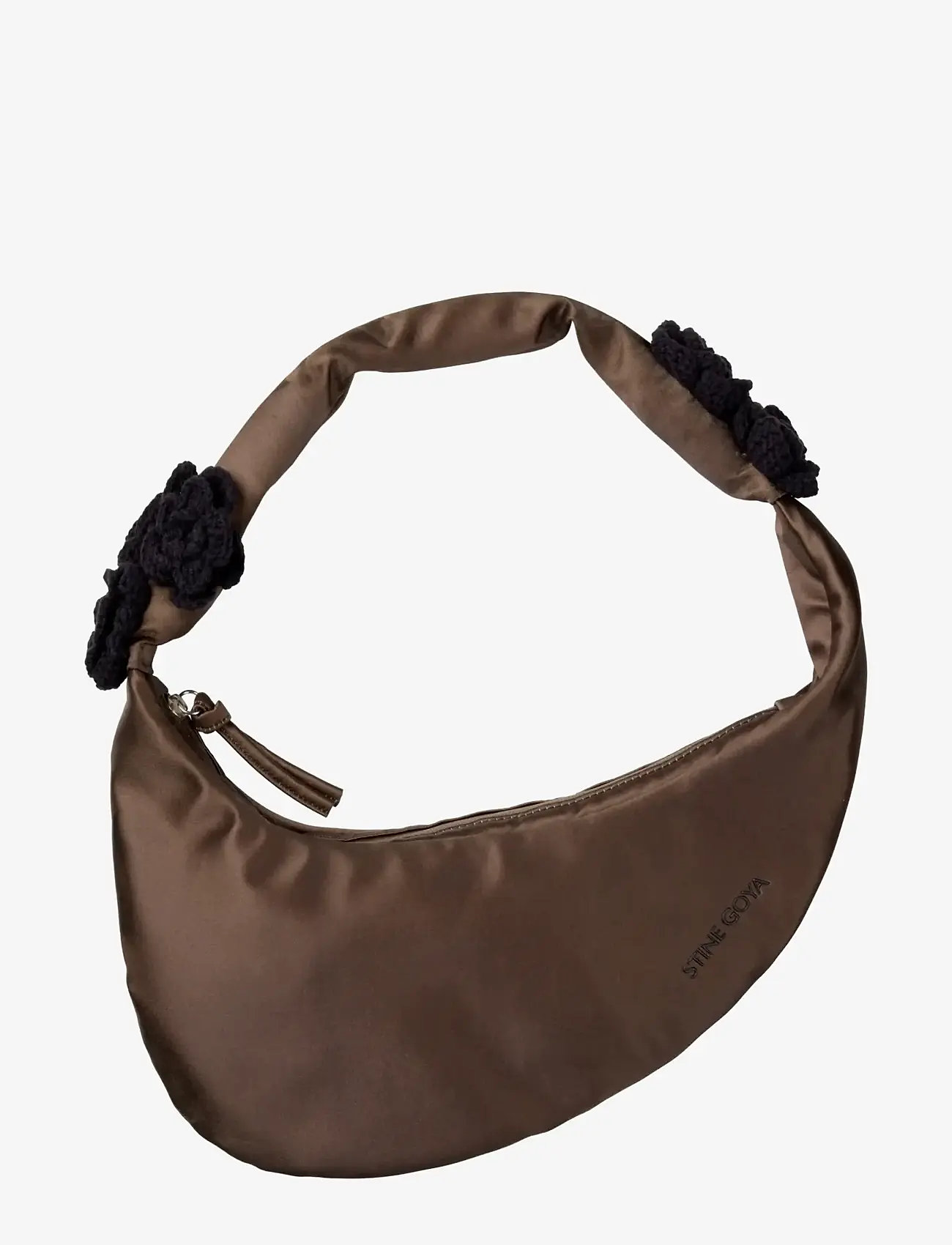 STINE GOYA - 2163 Satchel, Crochet Flower Satche - besondere anlässe - cocoa - 0