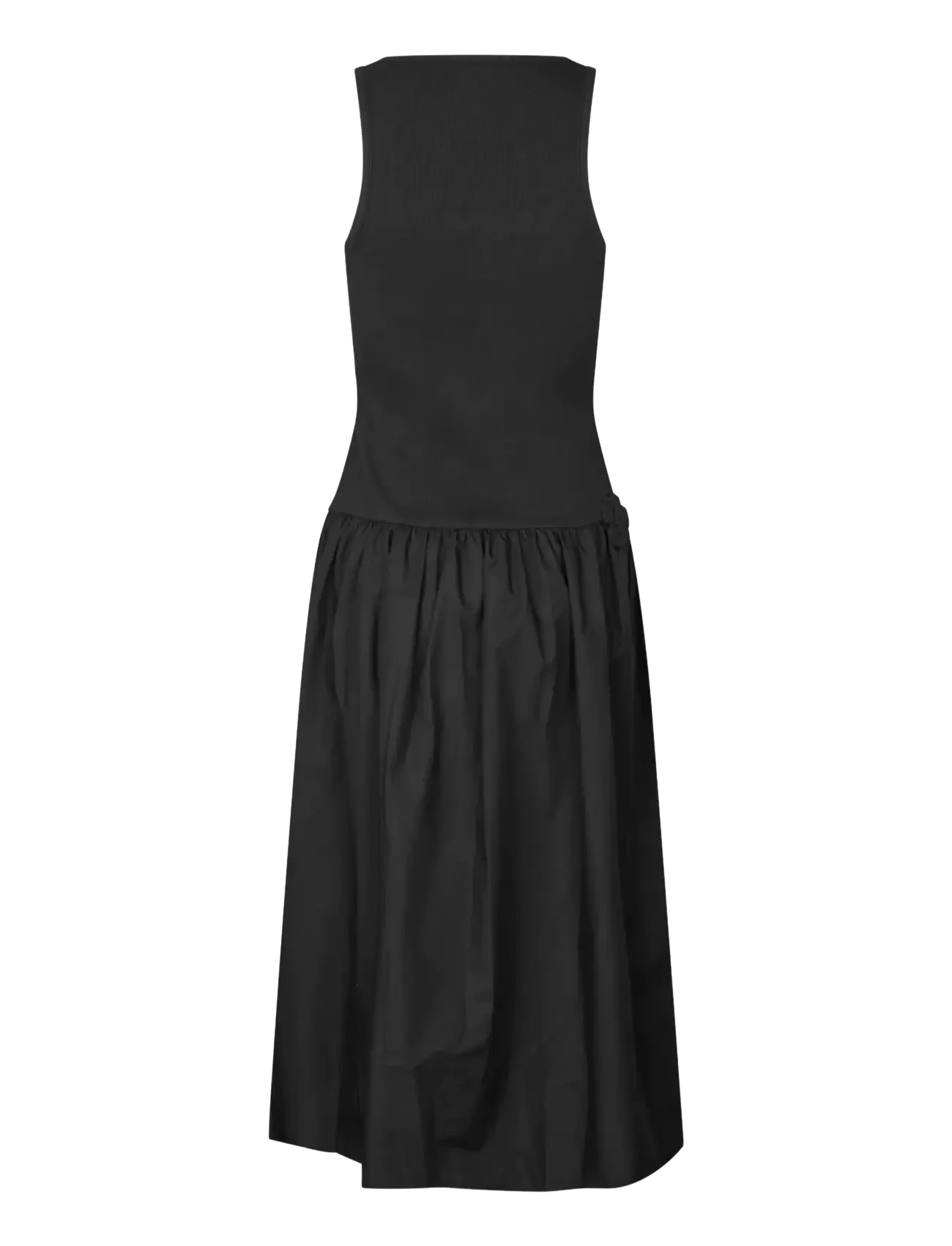 STINE GOYA - Rib, Casual Tank Midi Dress - sommerkjoler - black - 2