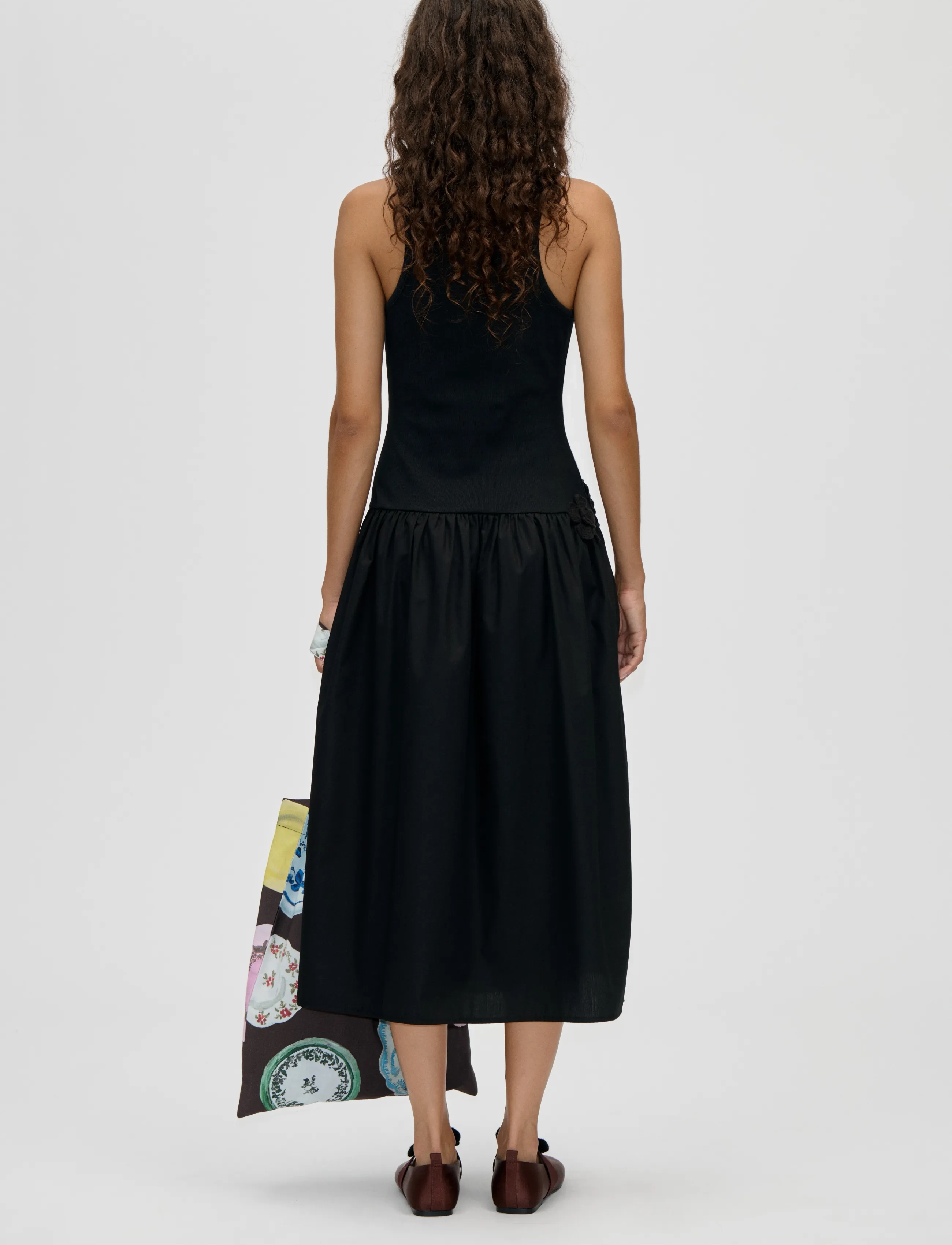 STINE GOYA - Rib, Casual Tank Midi Dress - sommerkjoler - black - 3