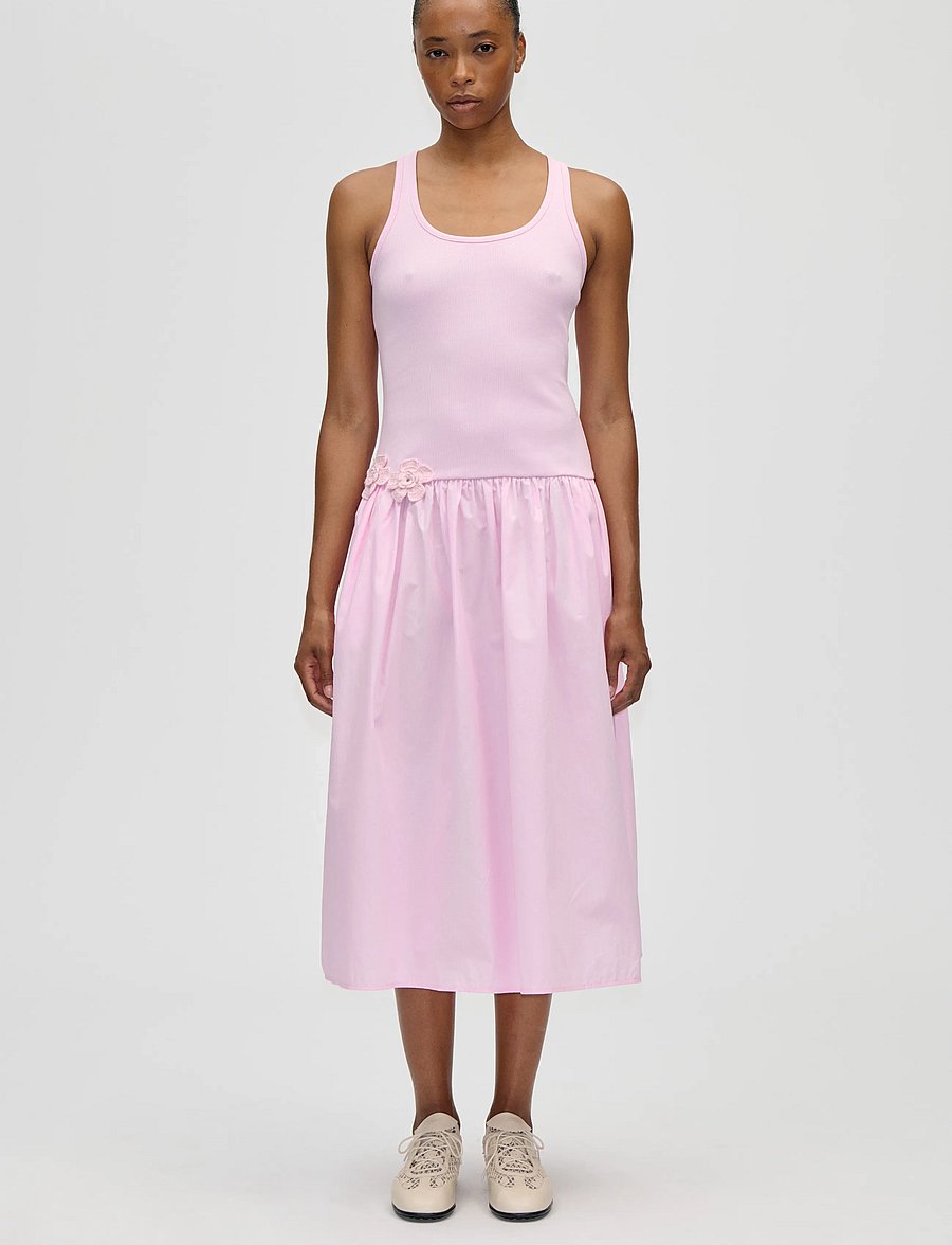 STINE GOYA - Rib, Casual Tank Midi Dress - sommerkjoler - cherry blossom - 0