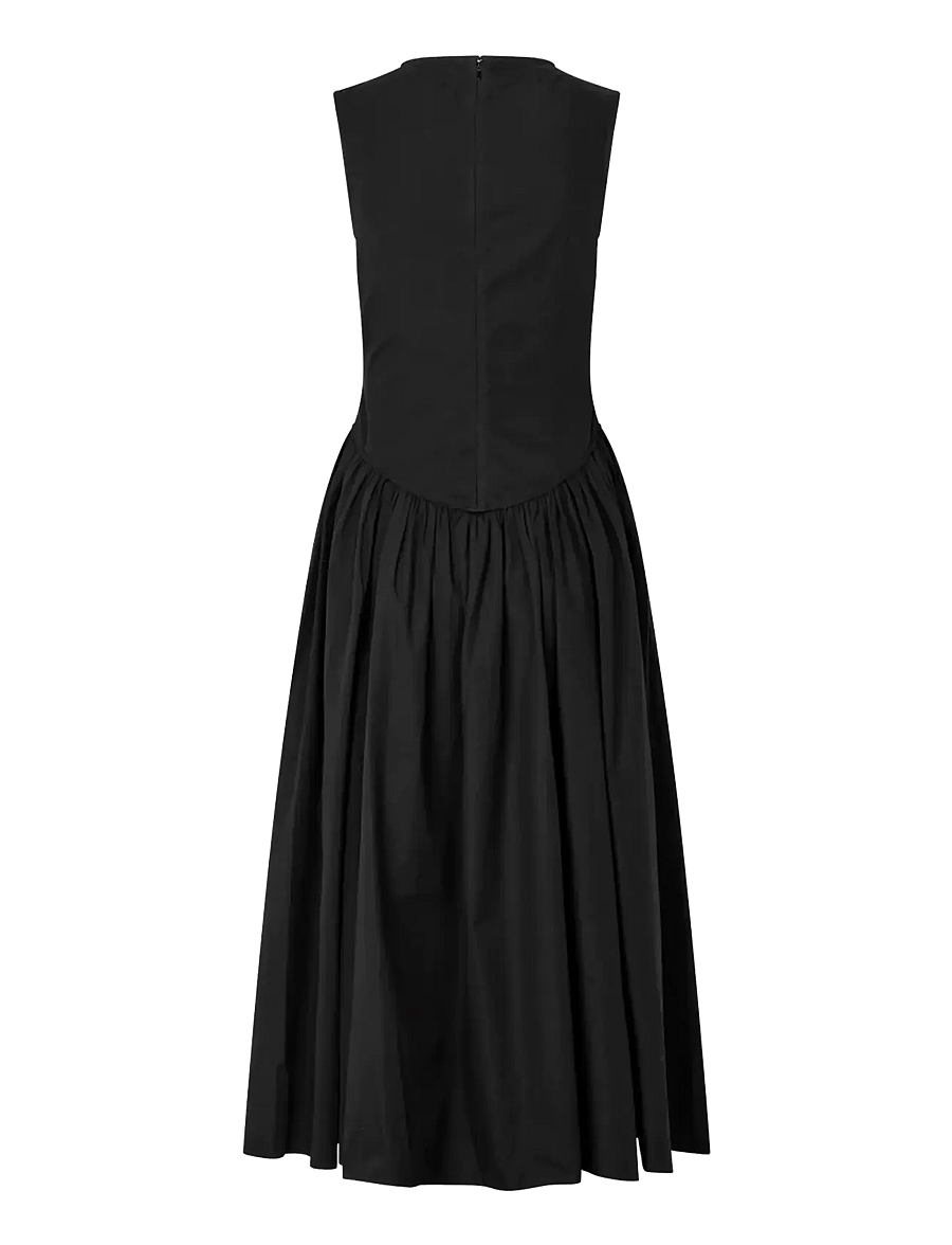 STINE GOYA - Broderie Cotton, Embroidered Midi Dress - midi dresses - broderie anglaise - 2