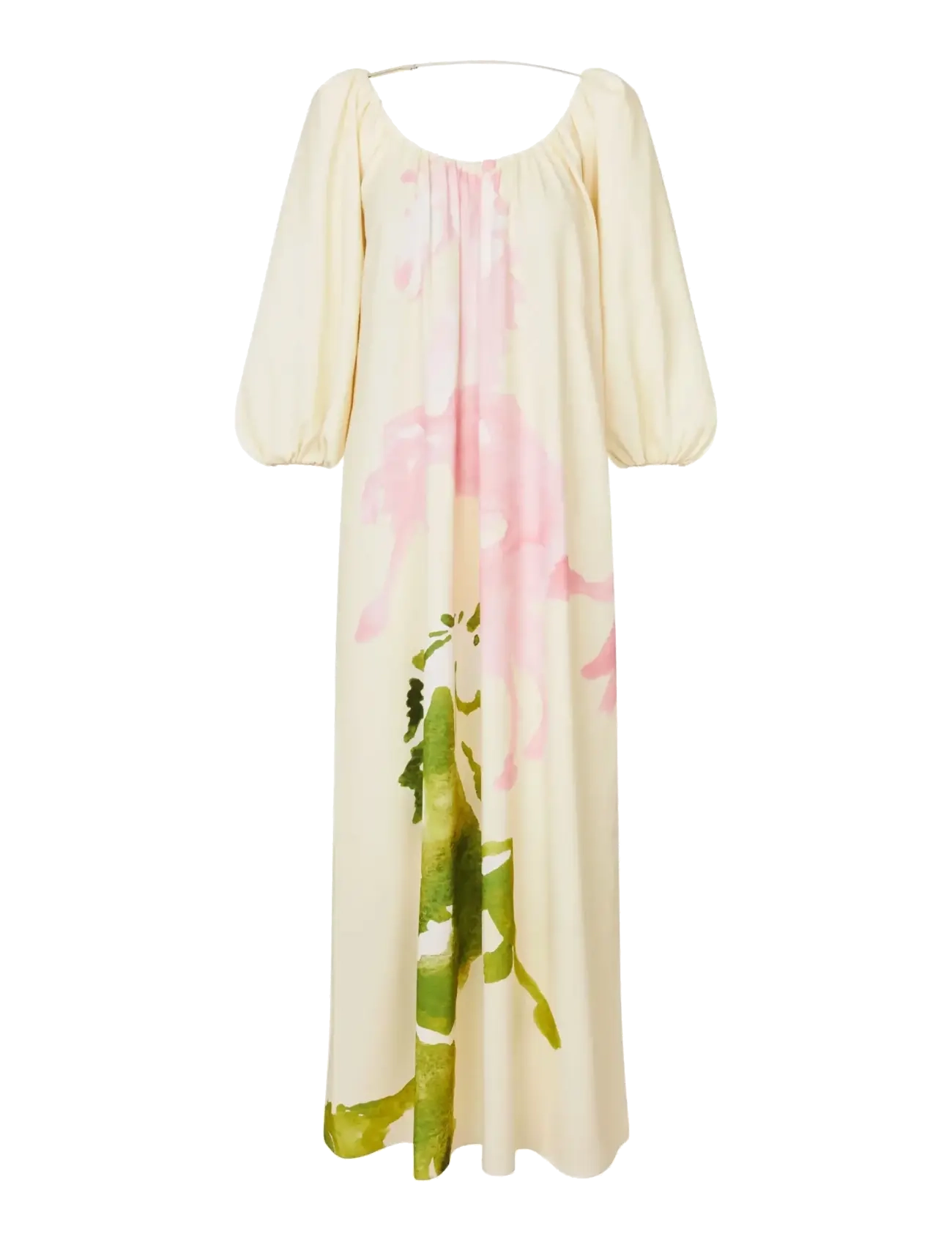 STINE GOYA Heavy Crepe, Romantic Voluminous Sleeve Kleid Cream - XS - Damen