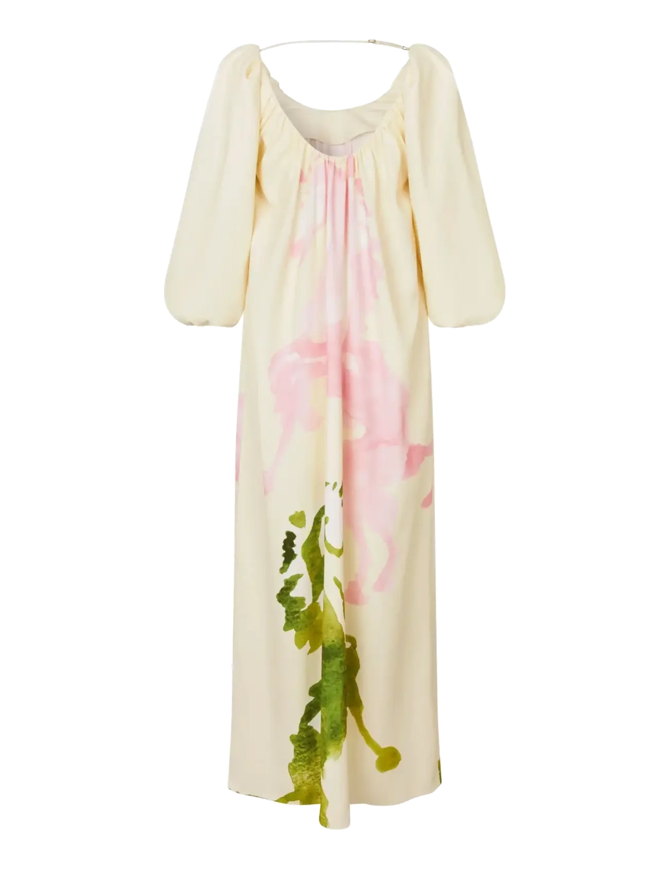 STINE GOYA - Heavy Crepe, Romantic Voluminous Sleeve Dress - robes d'été - horses - 2