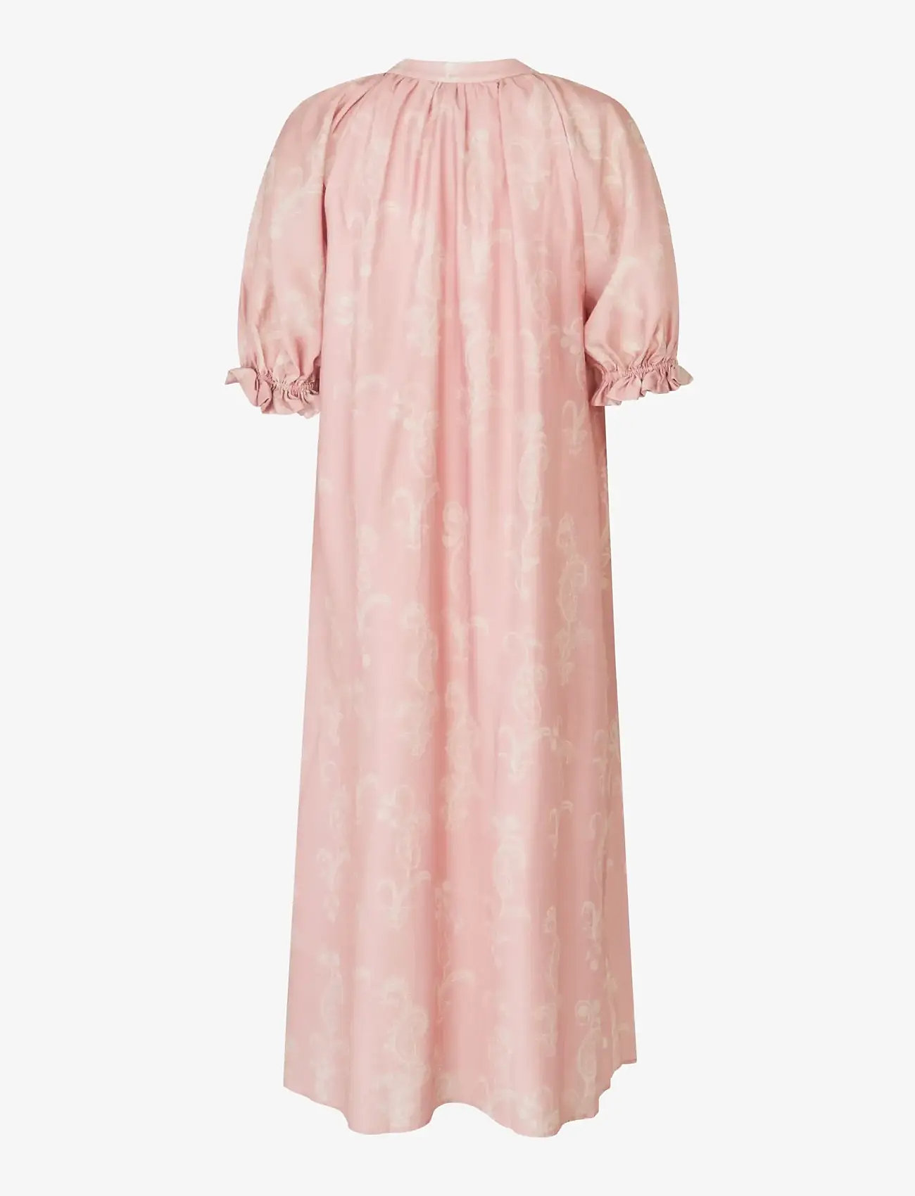 STINE GOYA - Tencel, Front Placket Long Dress - maxikjoler - cherries on a paisley - 2