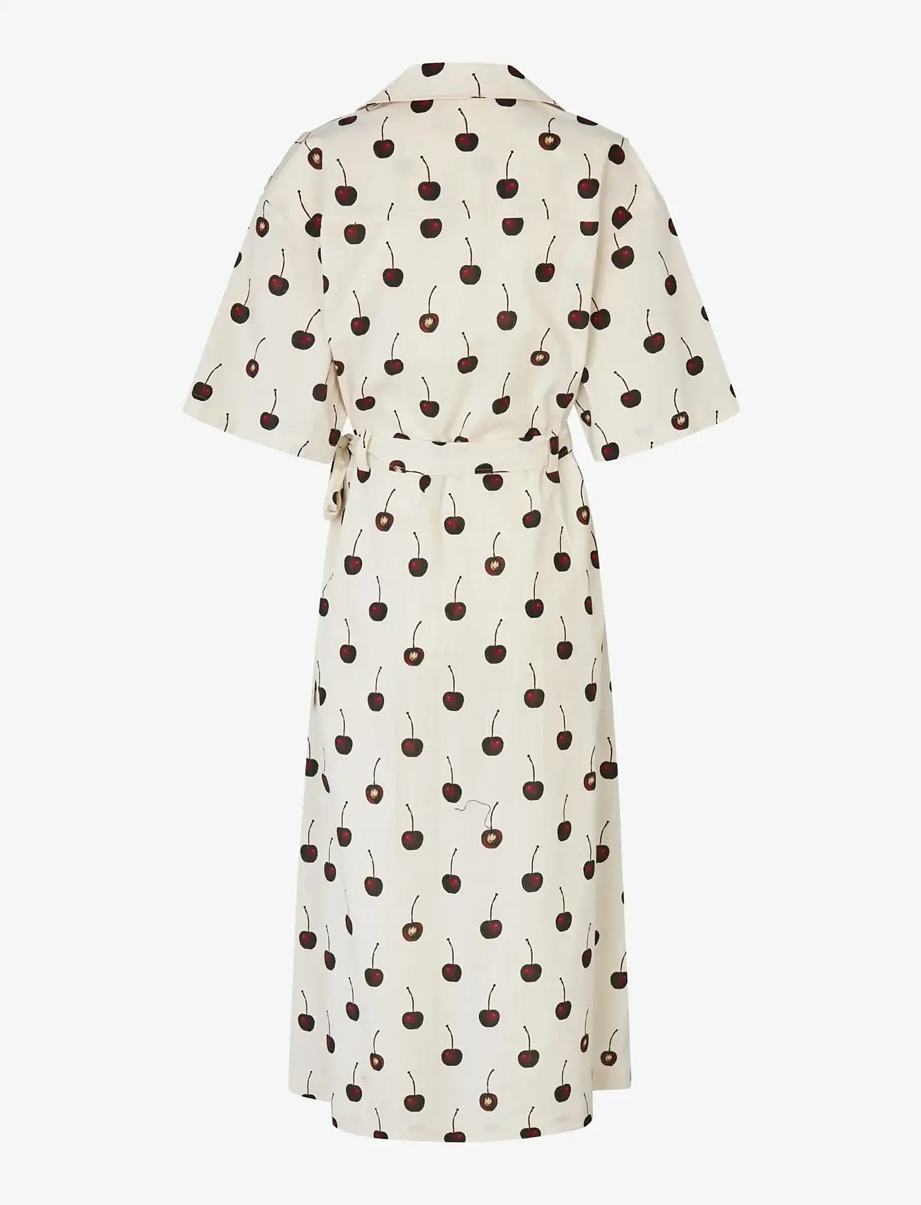 STINE GOYA - 2339 Crisp Stripe Shirting, Workwea - midi-kleider - cherries - 2