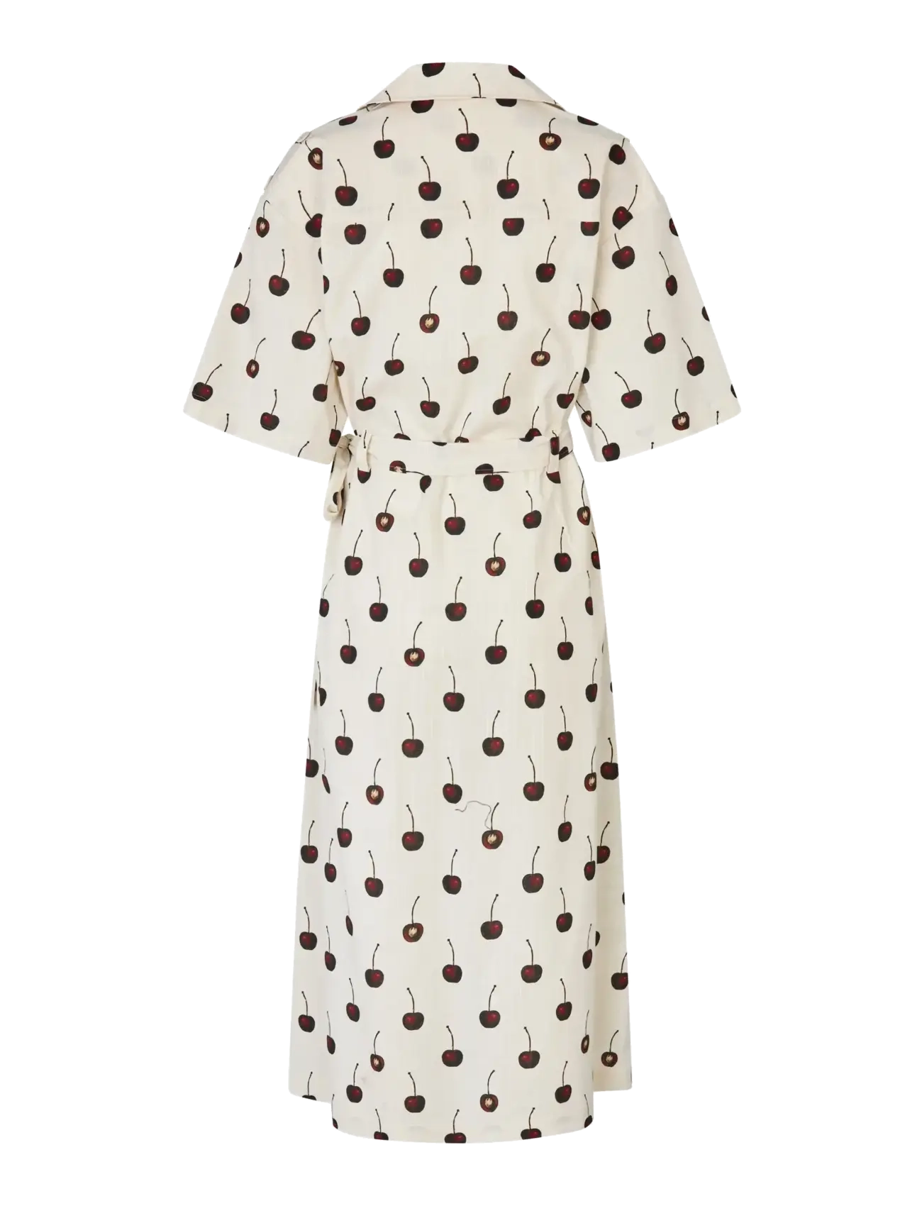 STINE GOYA - 2339 Crisp Stripe Shirting, Workwea - robes midi - cherries - 2