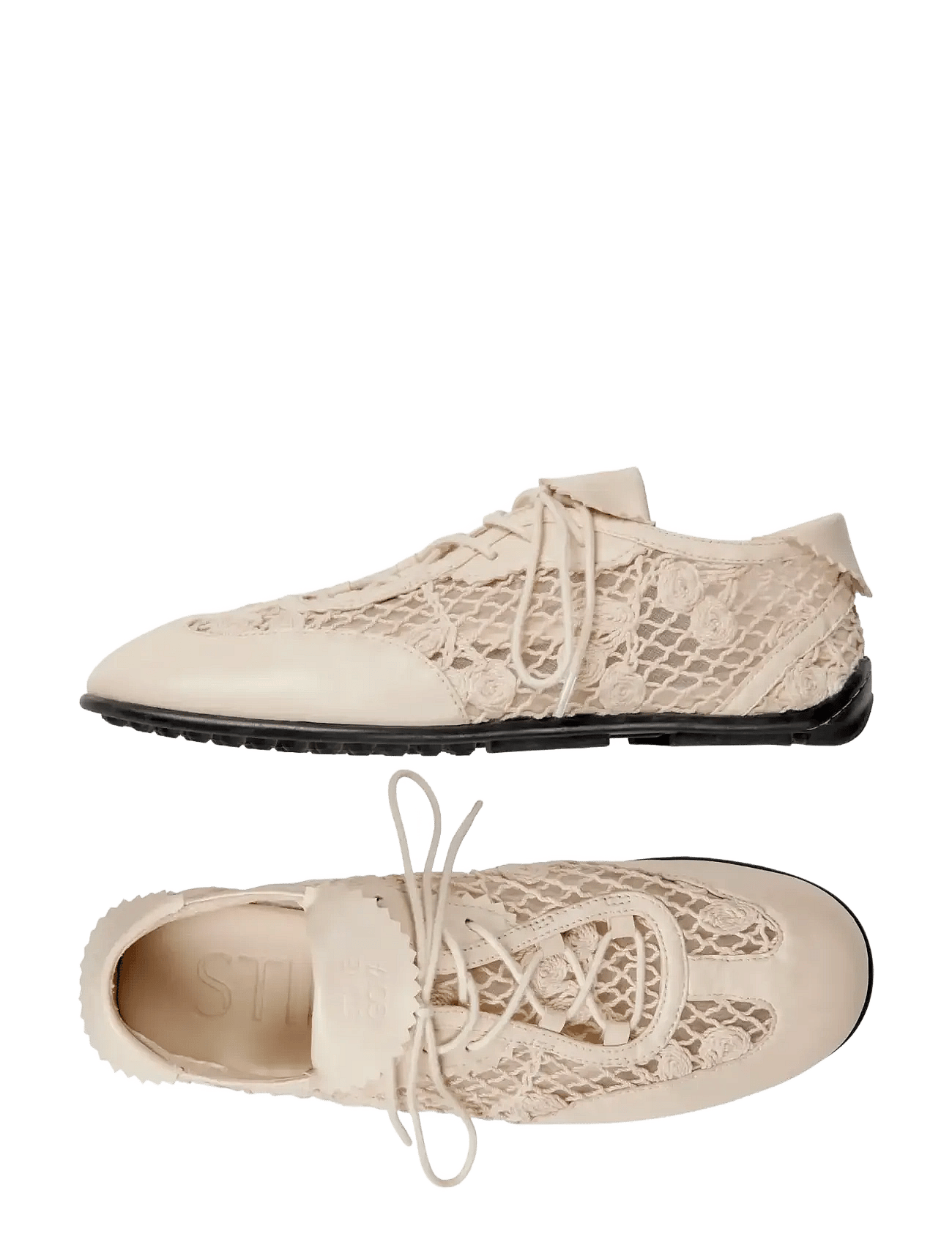 Ballet Sneaker, Ballet Crochet Sneaker Cream STINE GOYA
